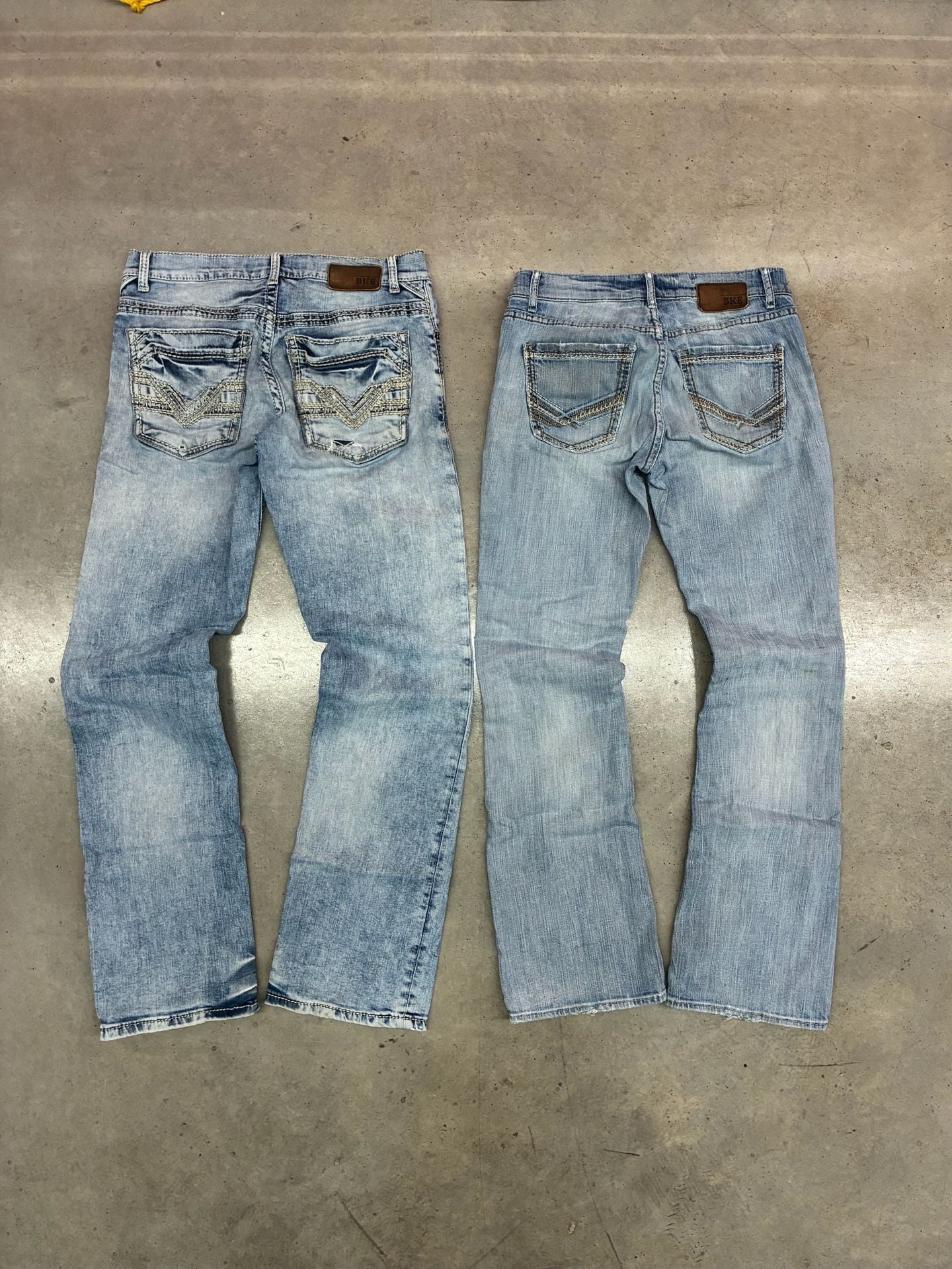 Bundle Of 4 BKE Jake Straight Jeans Size 30L Light Wash Denim 2
