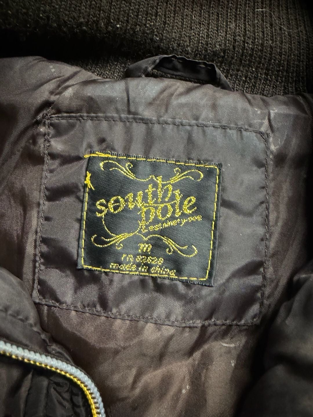 Southpole Puffer Jacket Womens M/L Black Vest Cropped Zip Off ... 5