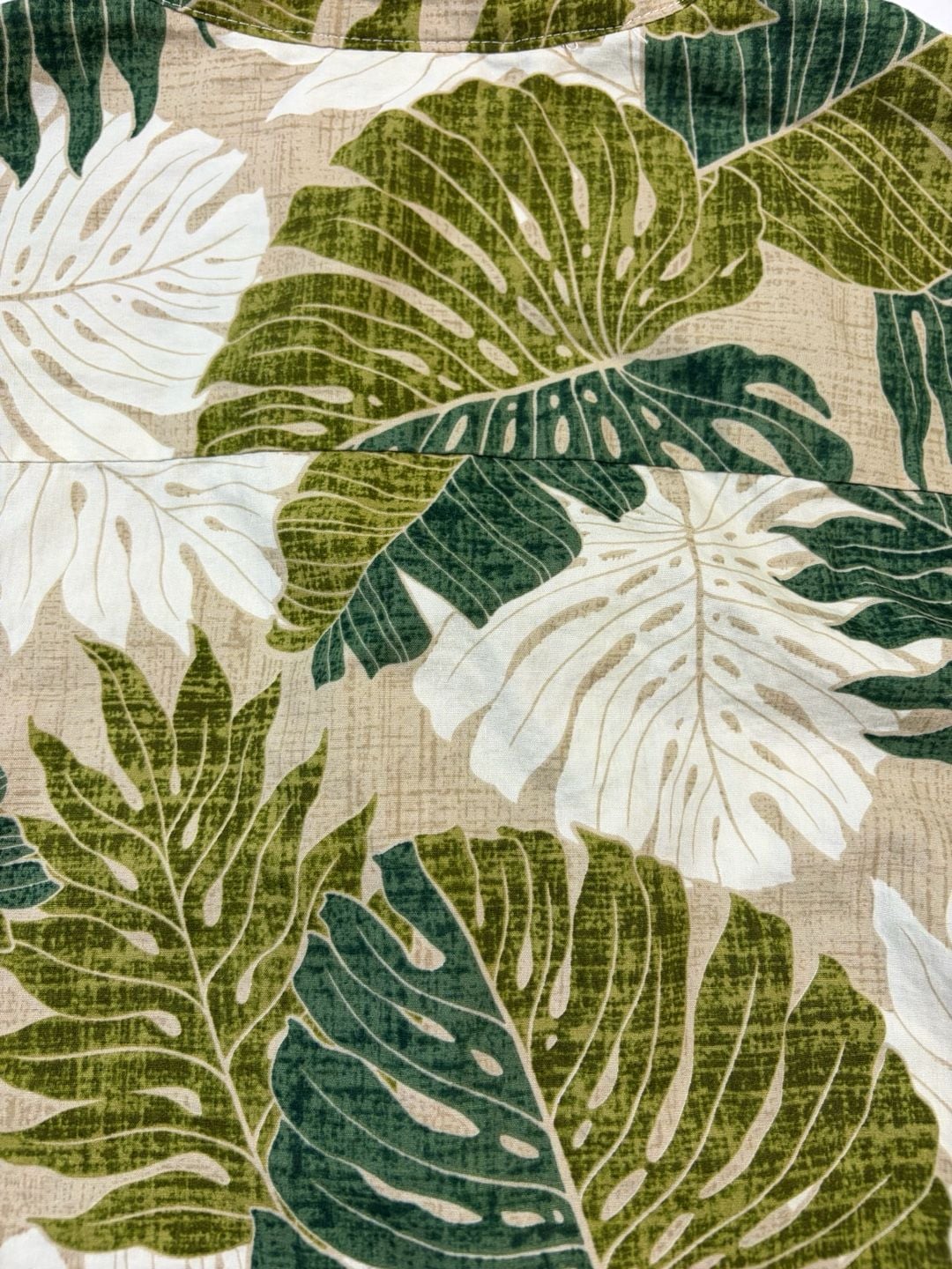 Malihini Hawaii Tropical Leaf Hawaiian Collared Button Down Shirt Green Size M (OF) 11