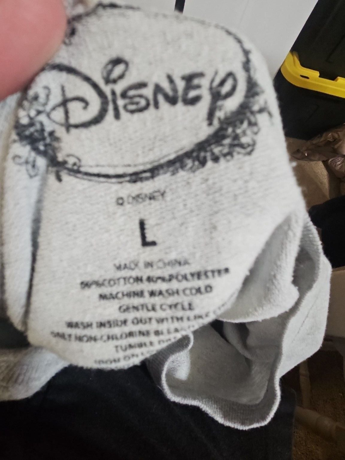 Disney Mickey Mouse Sweatshirt Size L Gray Graphic Pullover 3