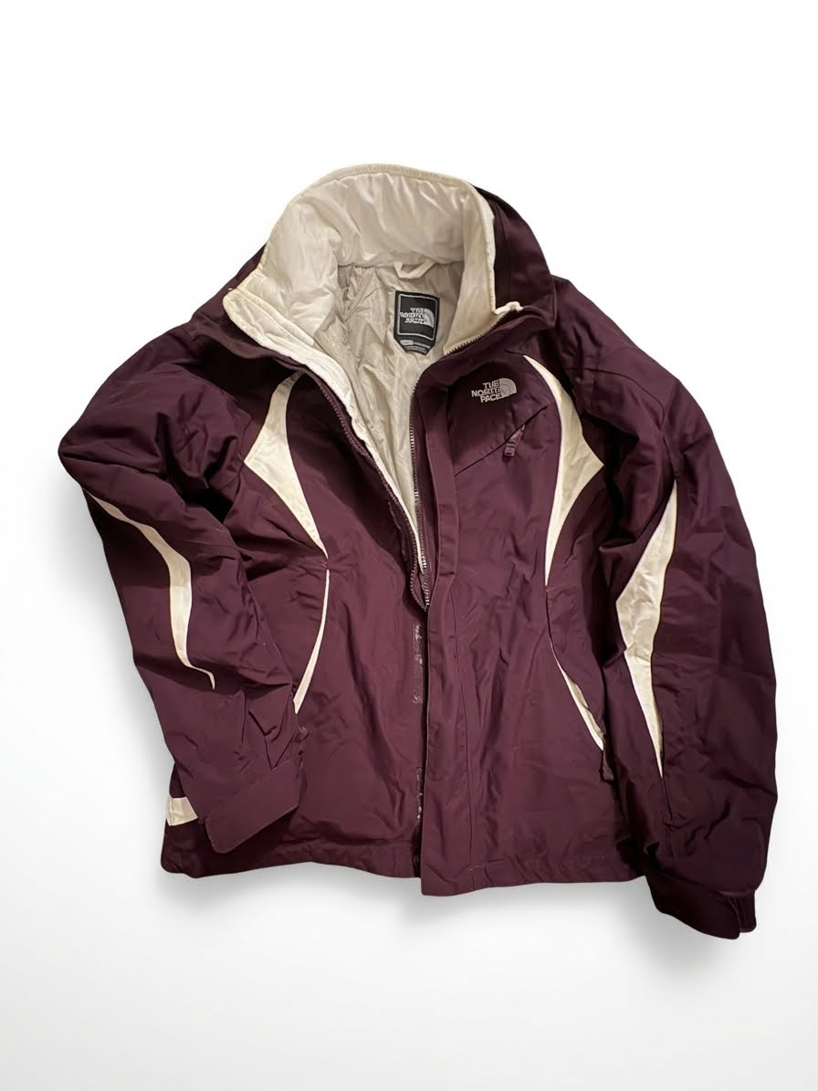 The North Face Jacket Size S Purple White Winter Coat 1