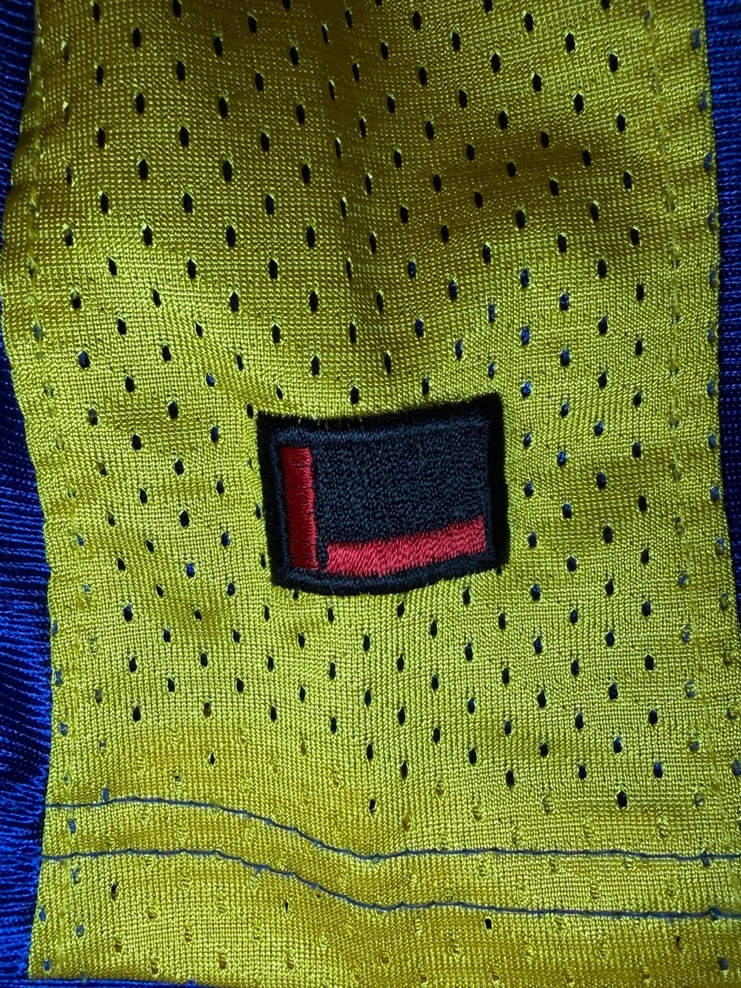 Vtg FUBU Jeans Collection Jersey Size XL 1992 Blue Yellow 11