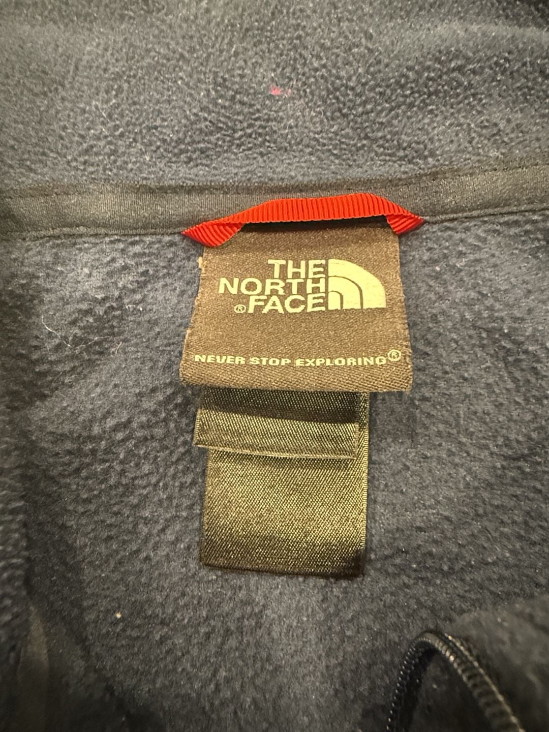The North Face Fleece Pullover Size XL Navy Blue Quarter Zip 4