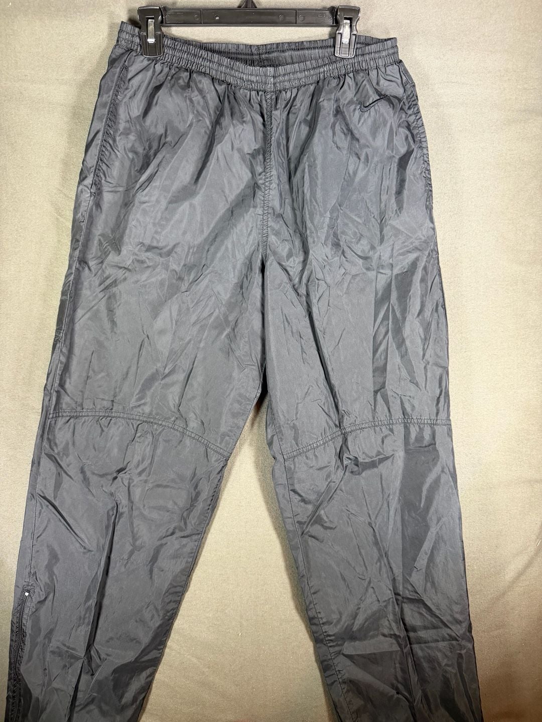 Nike Vintage Windbreaker Pants Size L Black Nylon Track 2