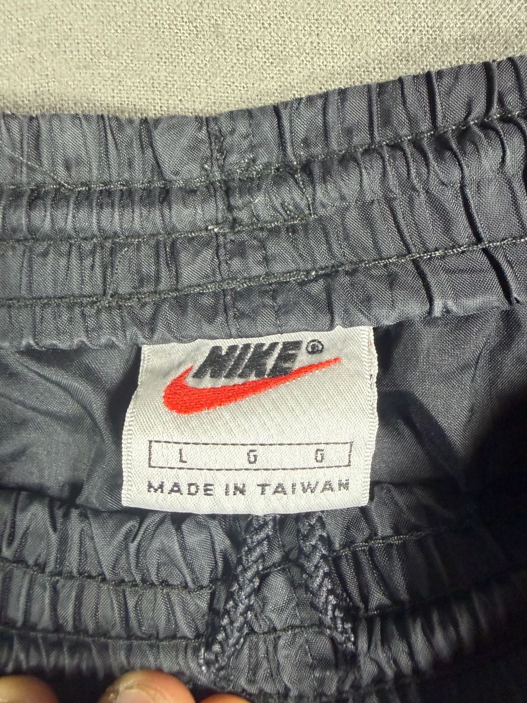 Nike Vintage Windbreaker Pants Size L Black Nylon Track 4