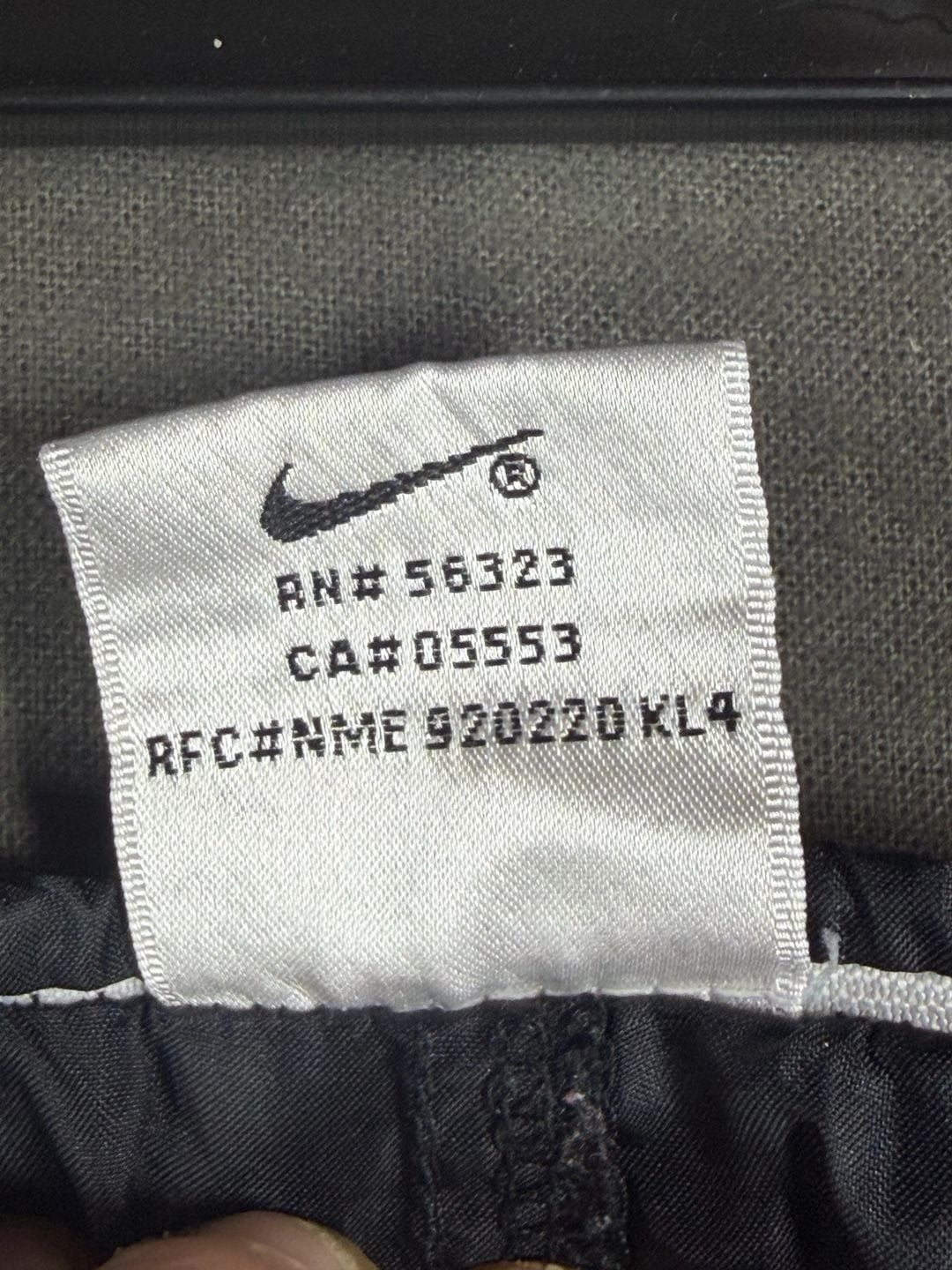 Nike Vintage Windbreaker Pants Size L Black Nylon Track 5