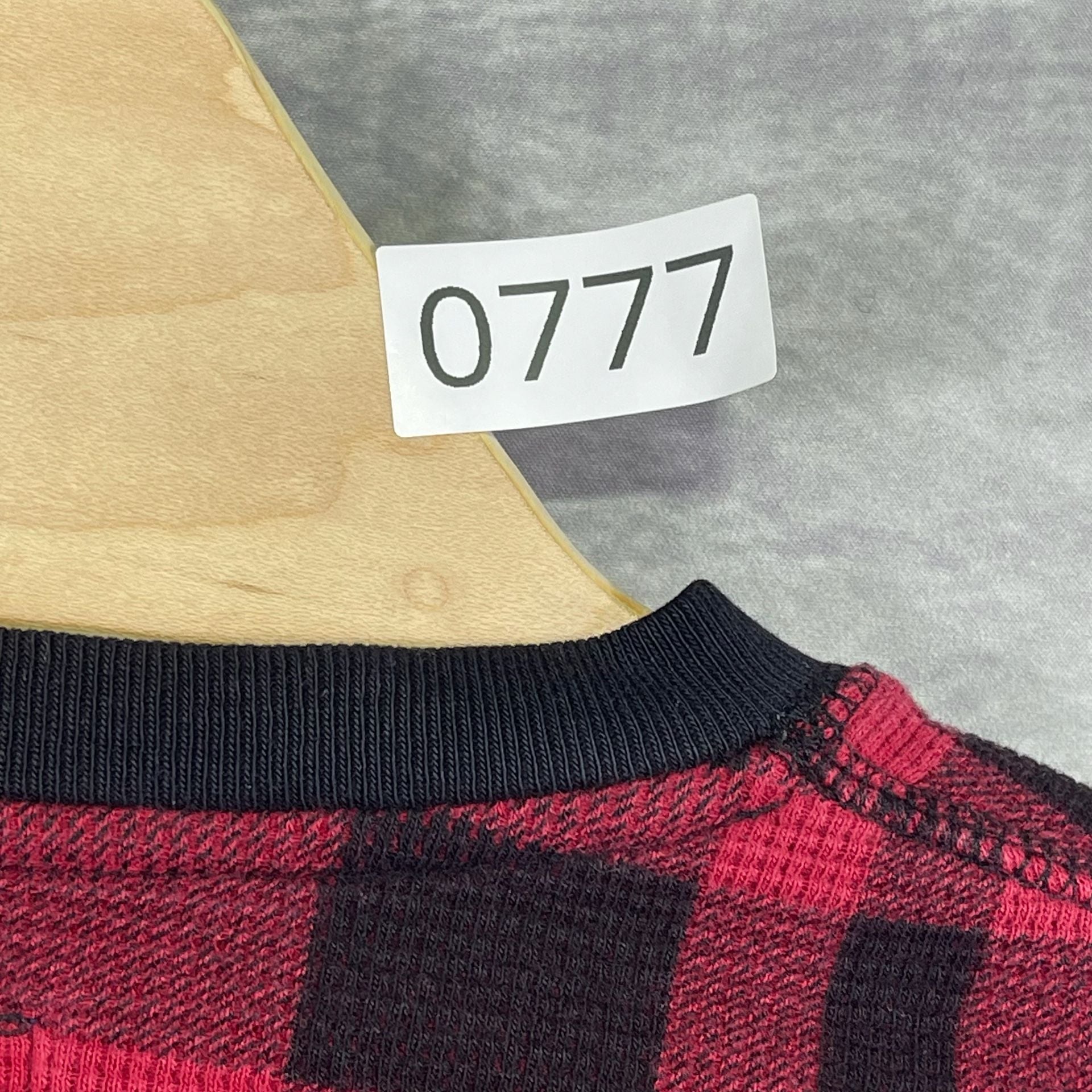 Polo Ralph Lauren Buffalo Plaid Thermal Shirt Size L Red Black Long Sleeve 9