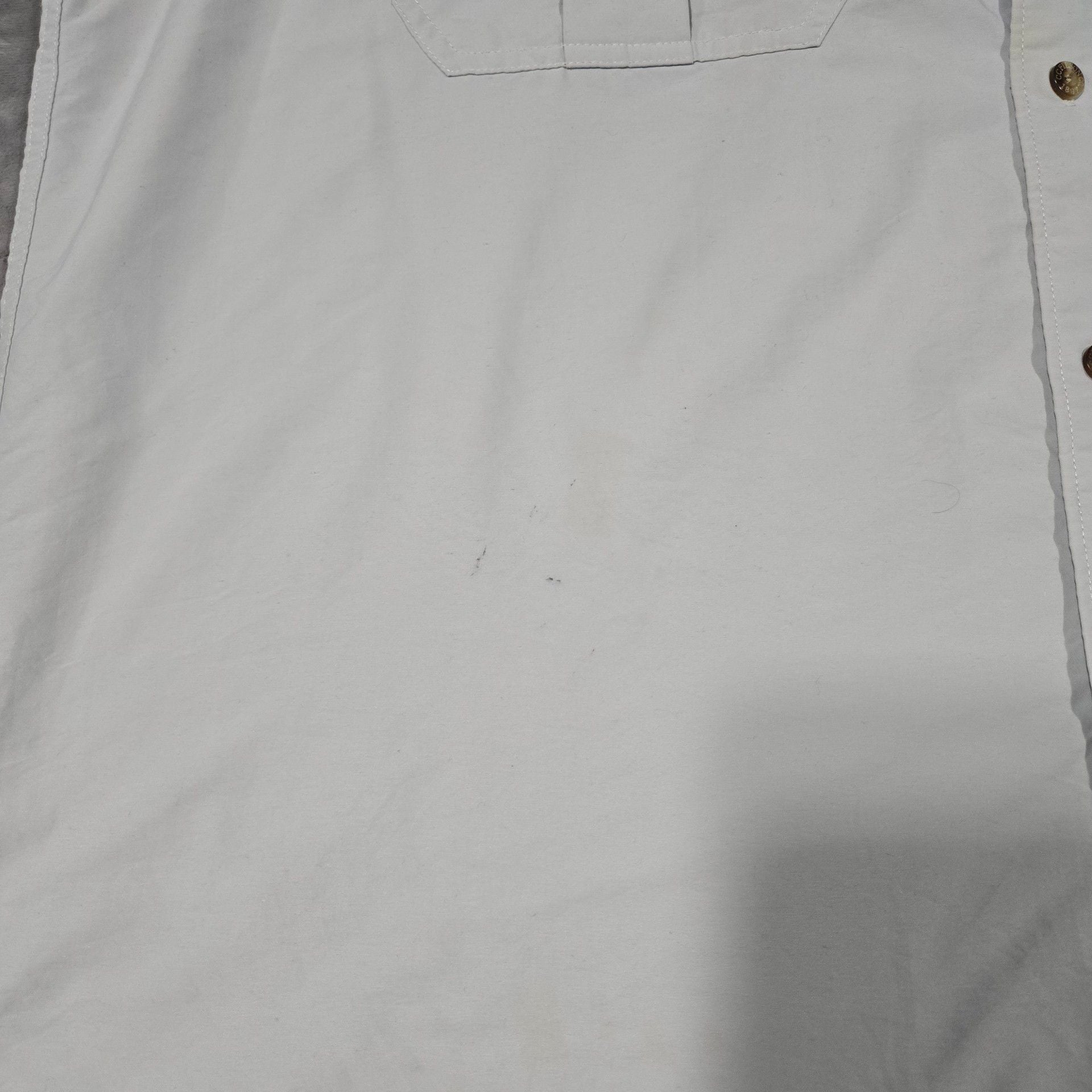 Filson Short Sleeve Button Up Shirt Size XL Light Blue Fishing 6