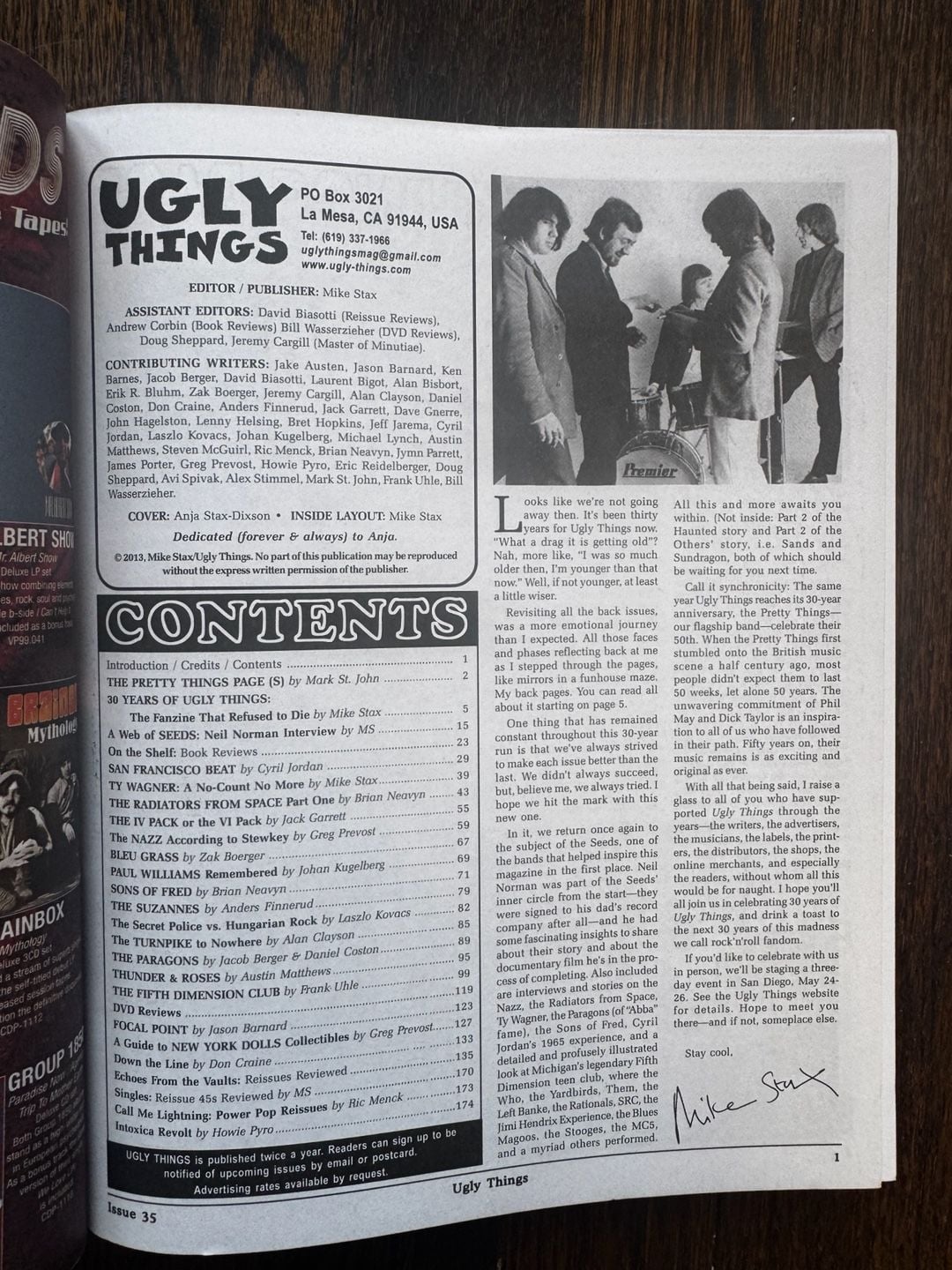 MAGAZINE Ugly Things 35 Summer 2013 The Nazz New York Dolls Seeds The Radiators 2