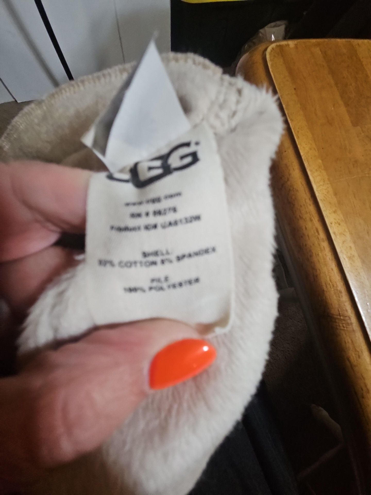 UGG Fuzzy Fleece Cowl Neck Pullover Hoodie Size XS/S Cream 6