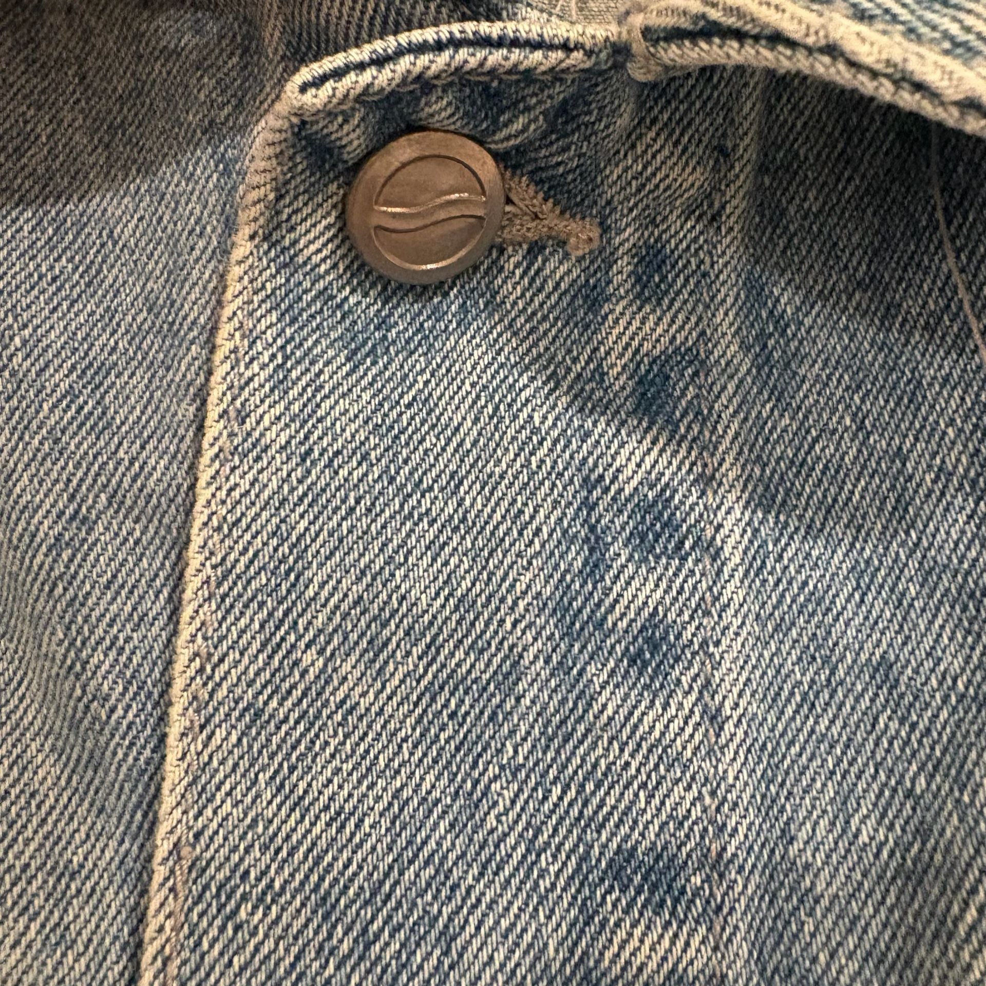Vintage Pepsi Denim Trucker Jacket M Light Wash 90s Y2K Nothing Else Is Pepsi 11