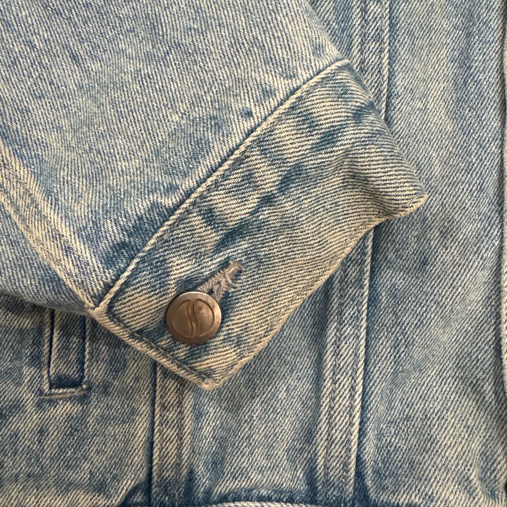 Vintage Pepsi Denim Trucker Jacket M Light Wash 90s Y2K Nothing Else Is Pepsi 18