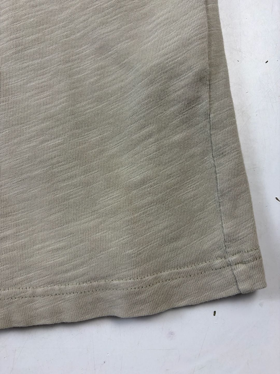Kith Pocket T-Shirt Tan Slub Cotton Embroidered Logo Size L (OF) *small stain on sleeve 9