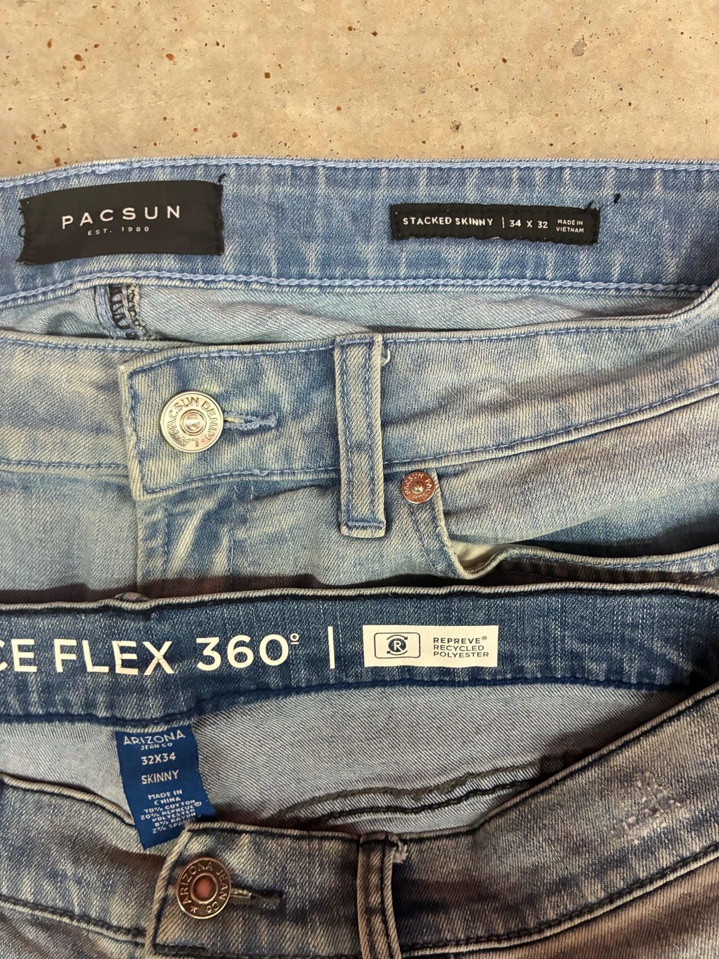 Bundle Of 4 Pair Of Skinny/Straight Jeans Pacsun Arizona fwd 3