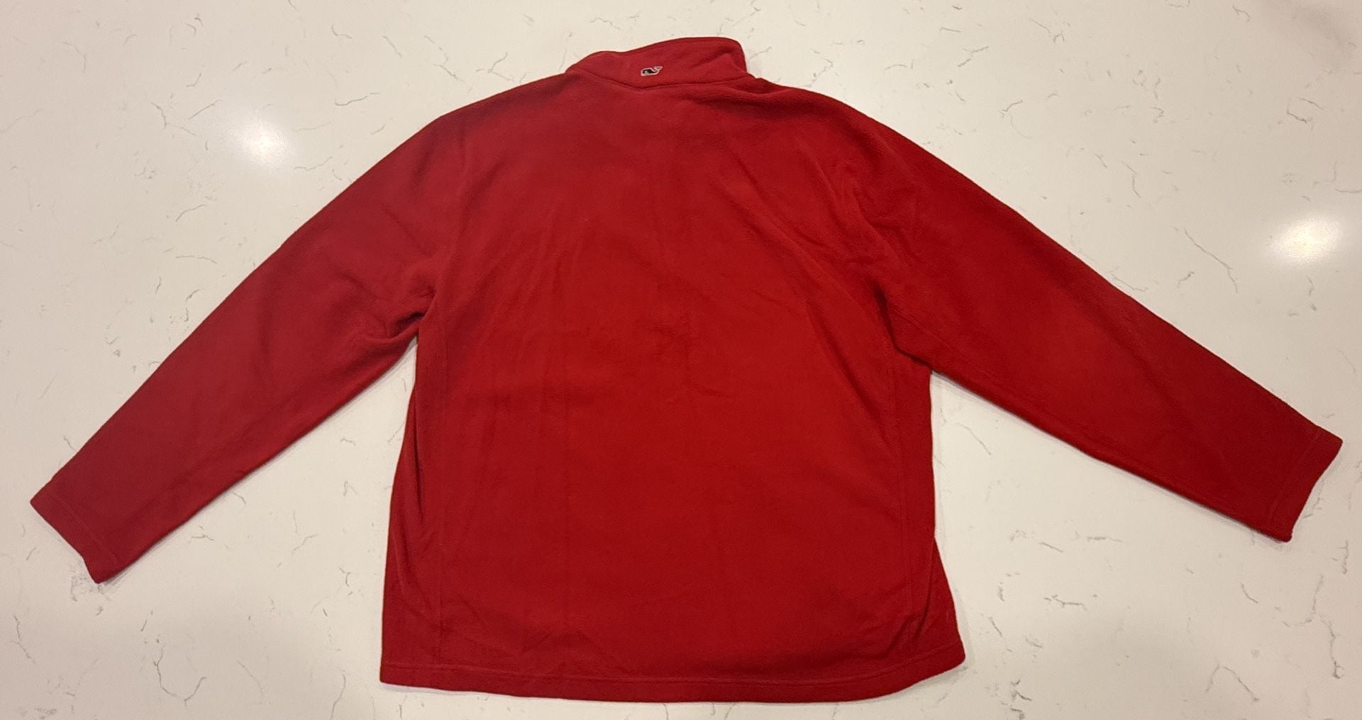 Vineyard Vines Fleece Pullover Size XL Red Quarter Zip 9
