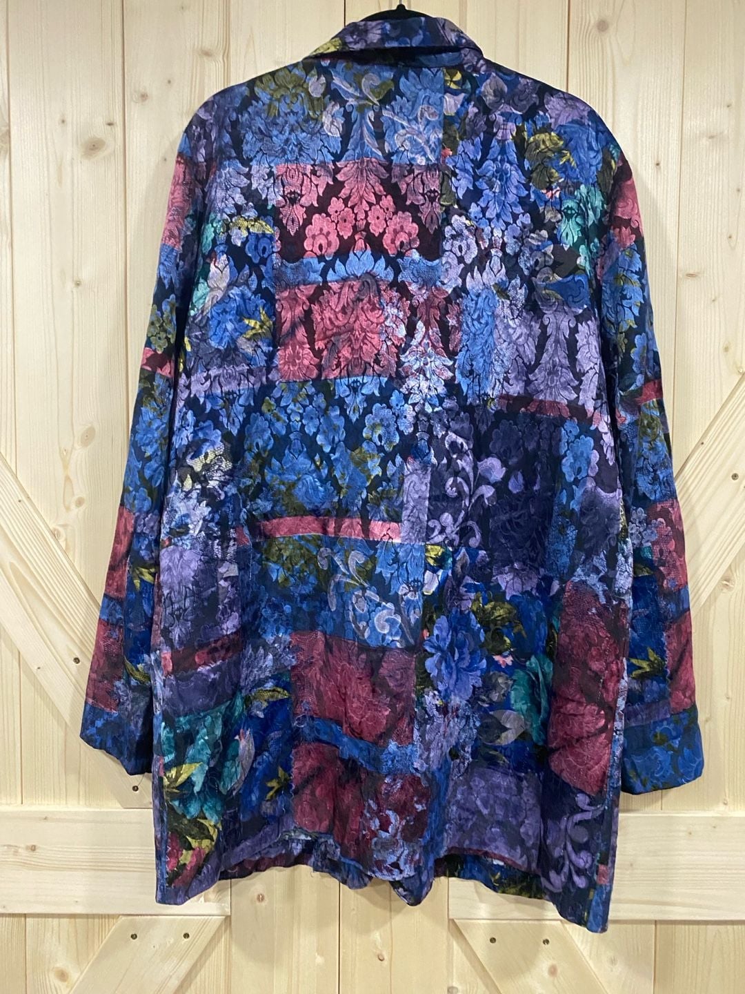 Michael K. Company Vintage Floral Brocade Patchwork Blazer Jacket 6