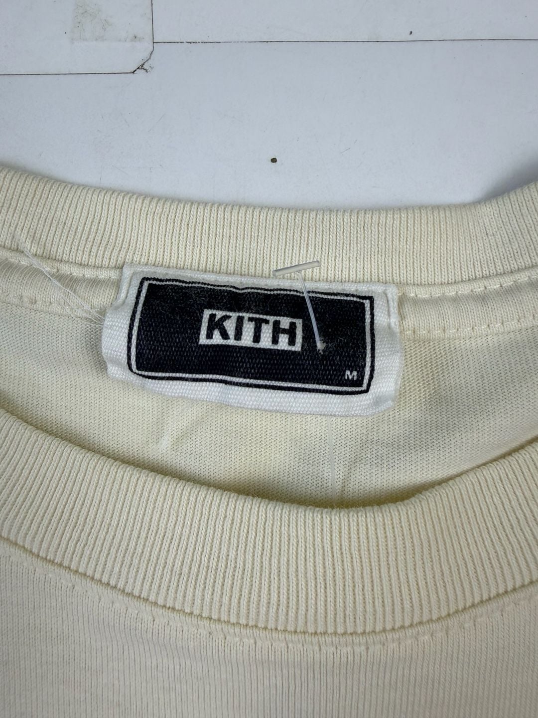 Kith Kith & Kin Graphic T-Shirt Cream Floral Size M (OF) 3