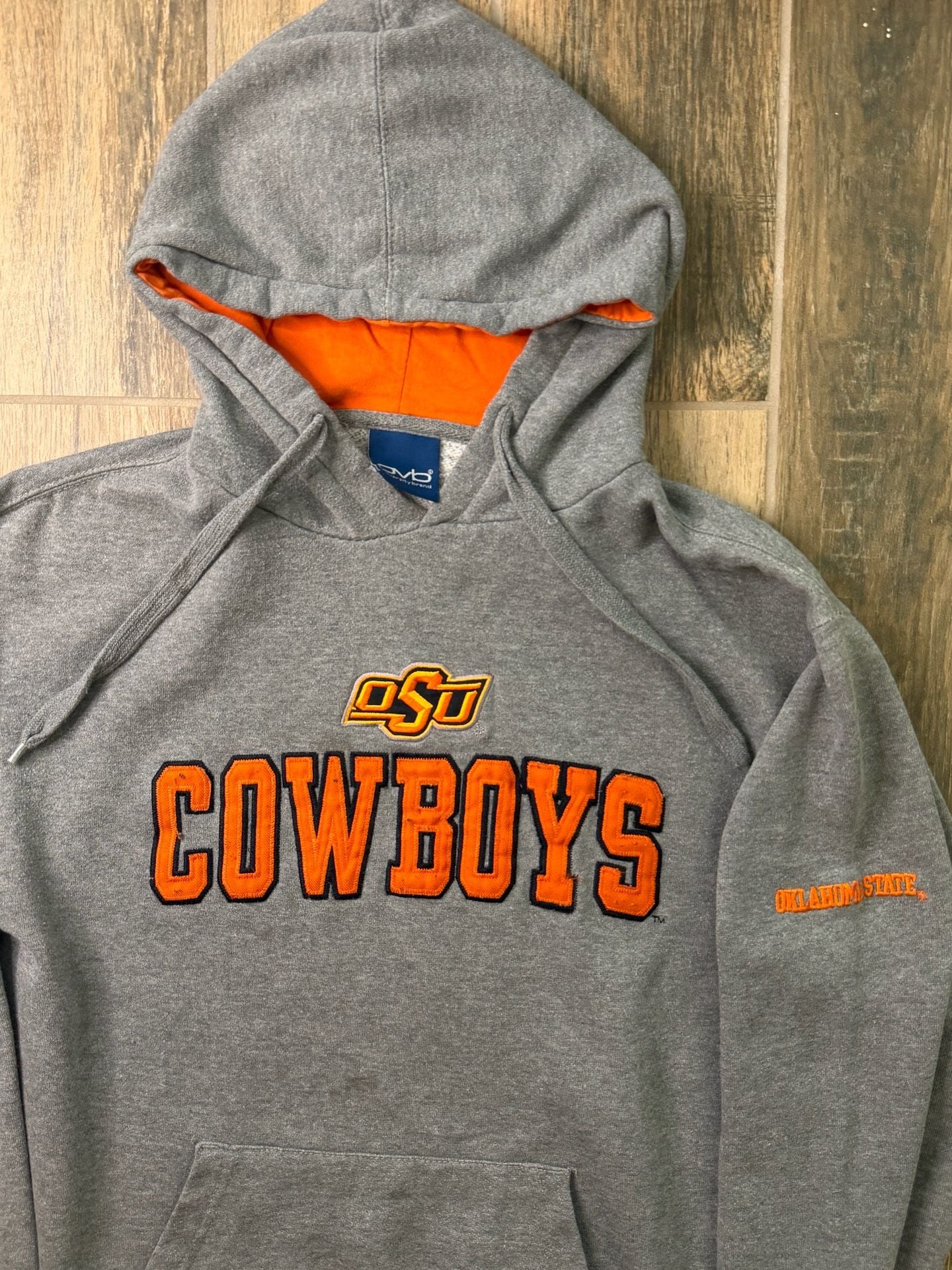 Old Varsity Brand Oklahoma State Cowboys Hoodie Gray Orange 2