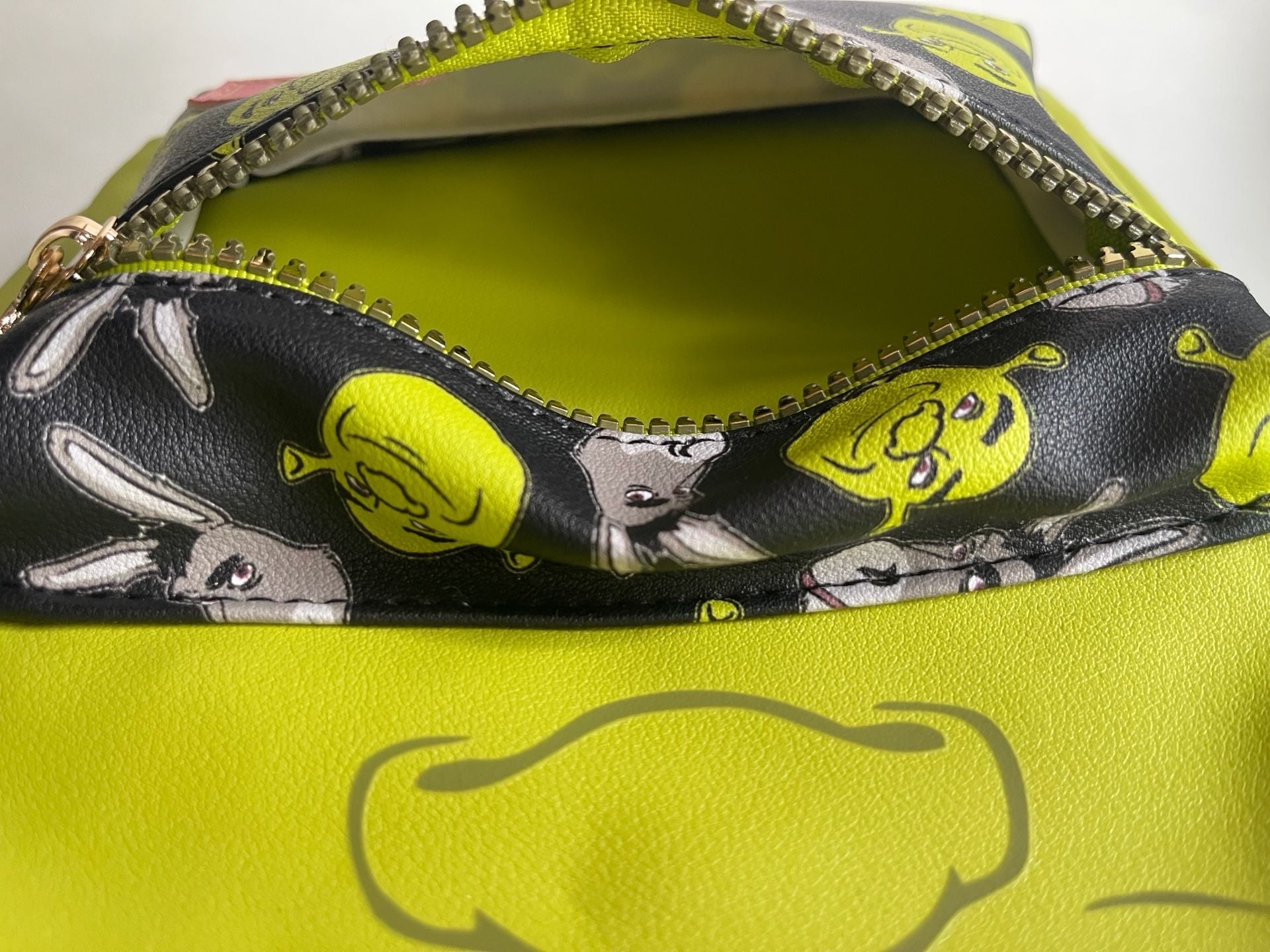 DreamWorks Shrek Character Mini Backpack Green Faux Leather 8