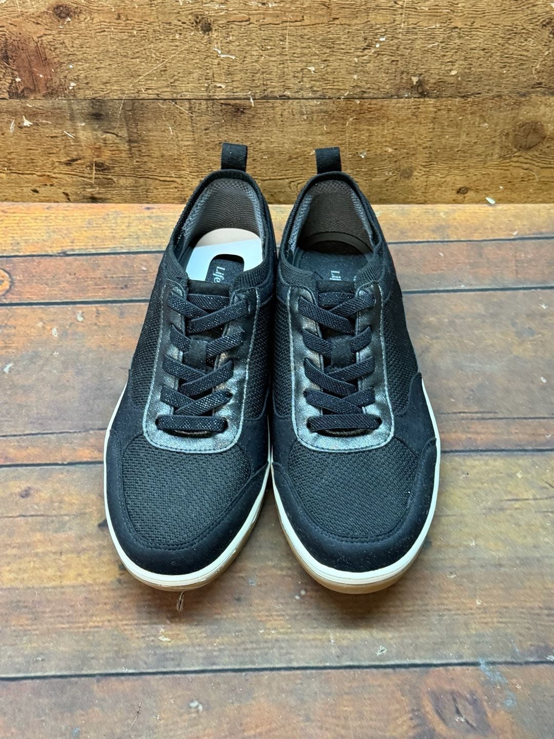LifeStride Dynamic Sneakers Size 7.5M Black Walking Shoes 4