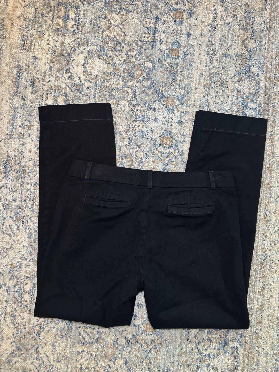 Banana Republic Sloan Pants Size 6P Black Petite Career Trousers 4