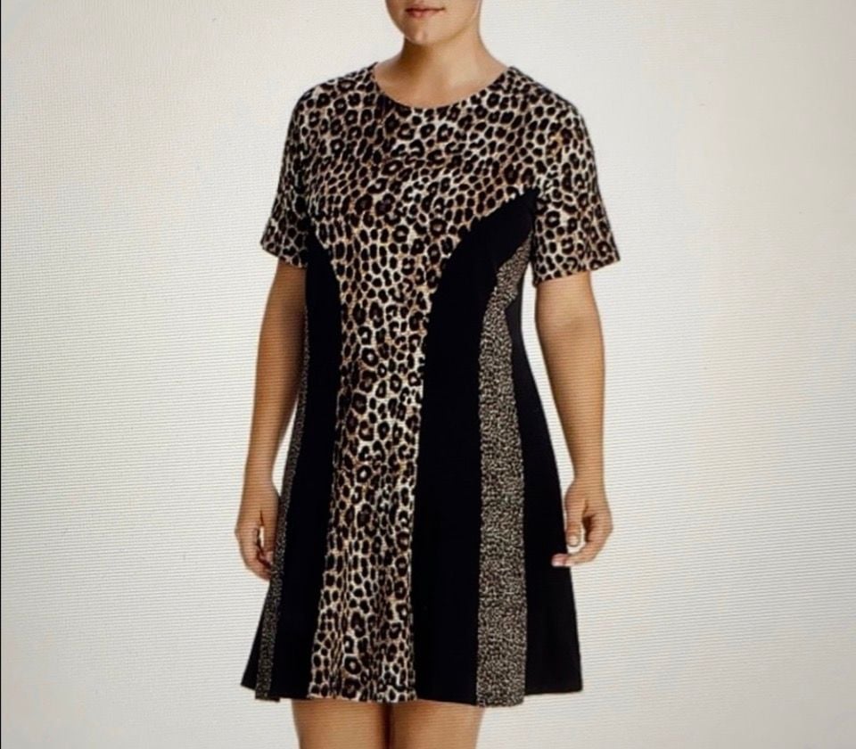 Michael Michael Kors Leopard Print Dress Size L 2