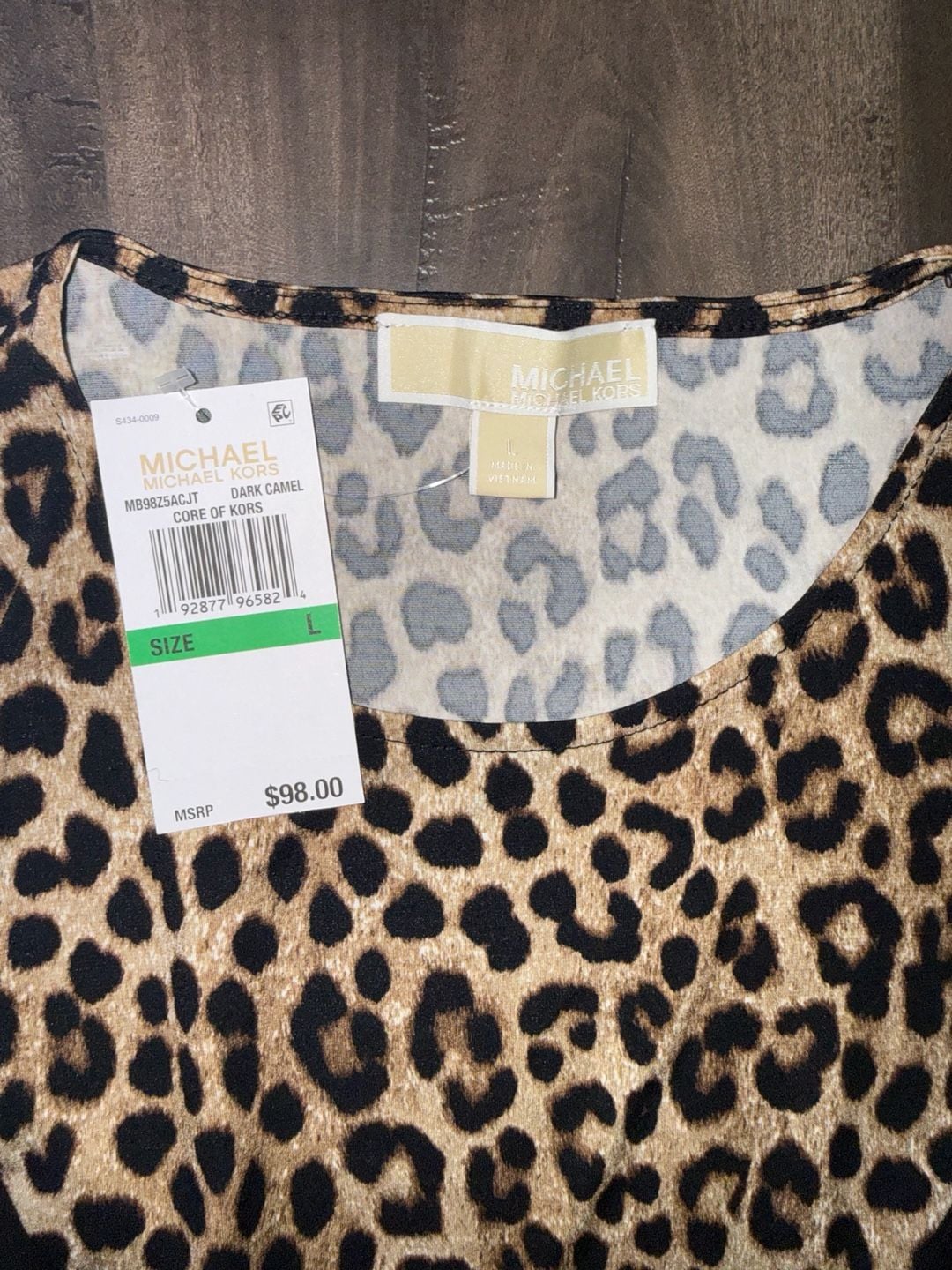 Michael Michael Kors Leopard Print Dress Size L 6