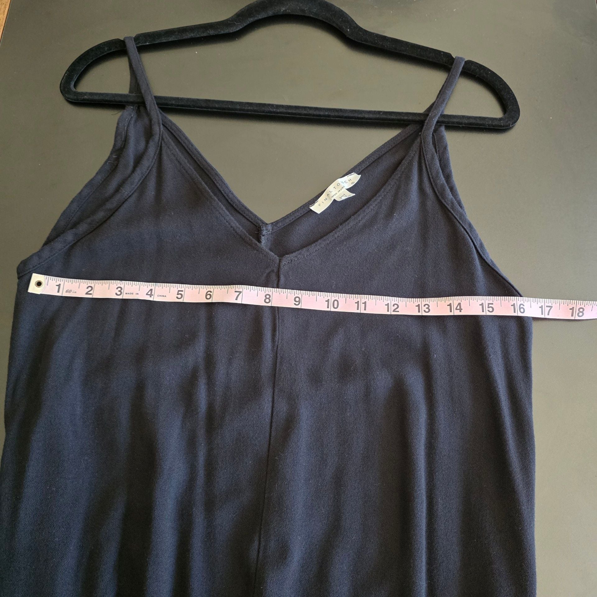 Final Touch Black V-Neck Jumpsuit Size S 5
