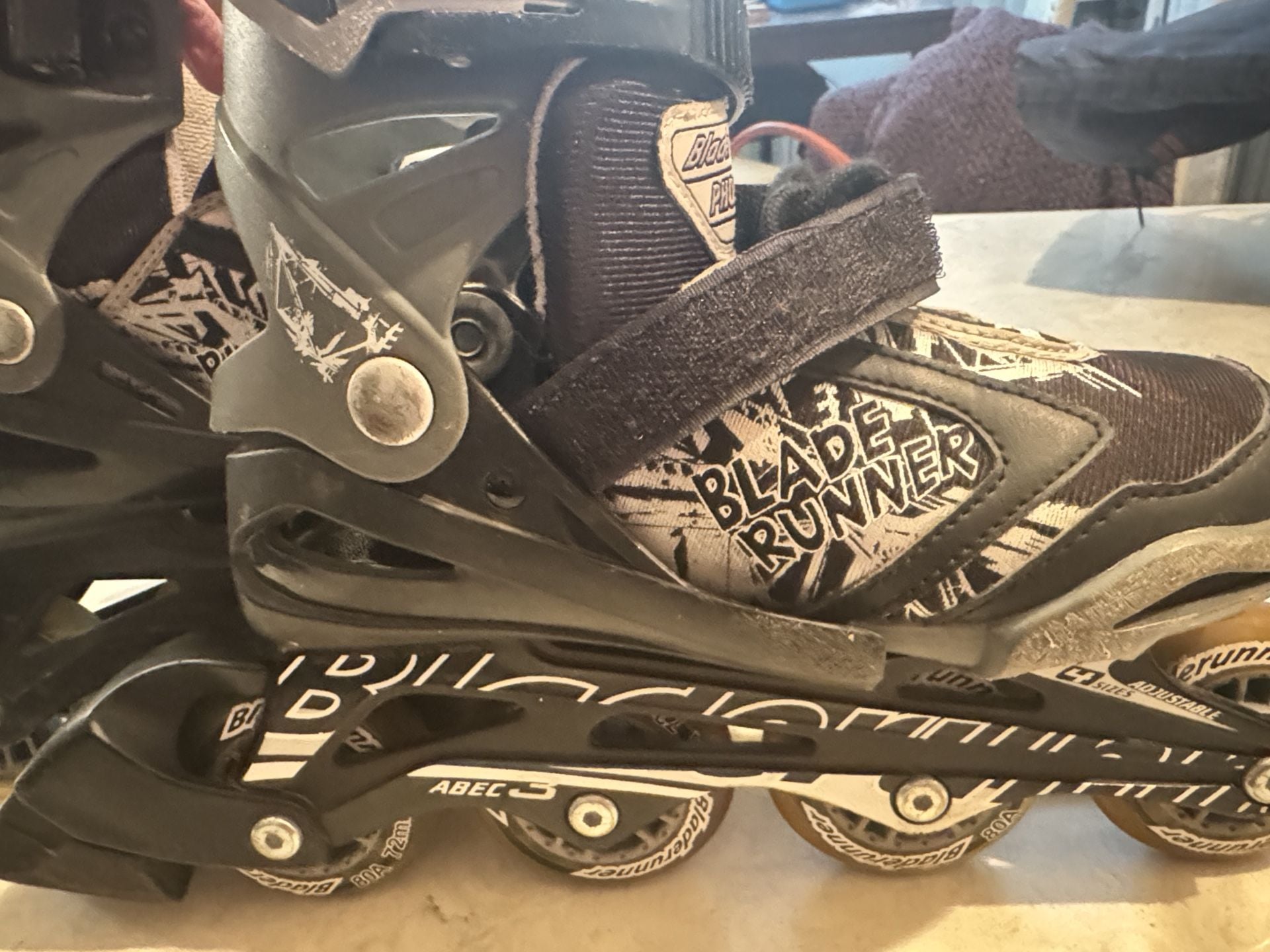 Bladerunner Inline Skates Size 1-4 Black Adjustable 4