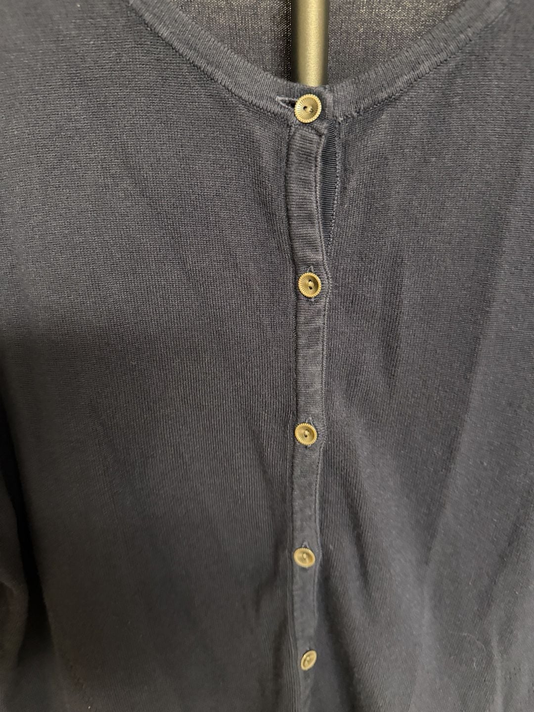 Christopher & Banks Cardigan Size XL Navy Blue Button Sweater/166 3