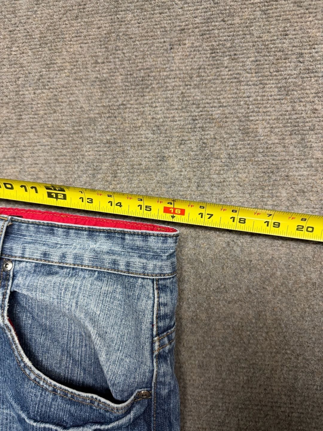 Brooklyn Xpress Baggy Wide Leg Jeans Blue Denim 7