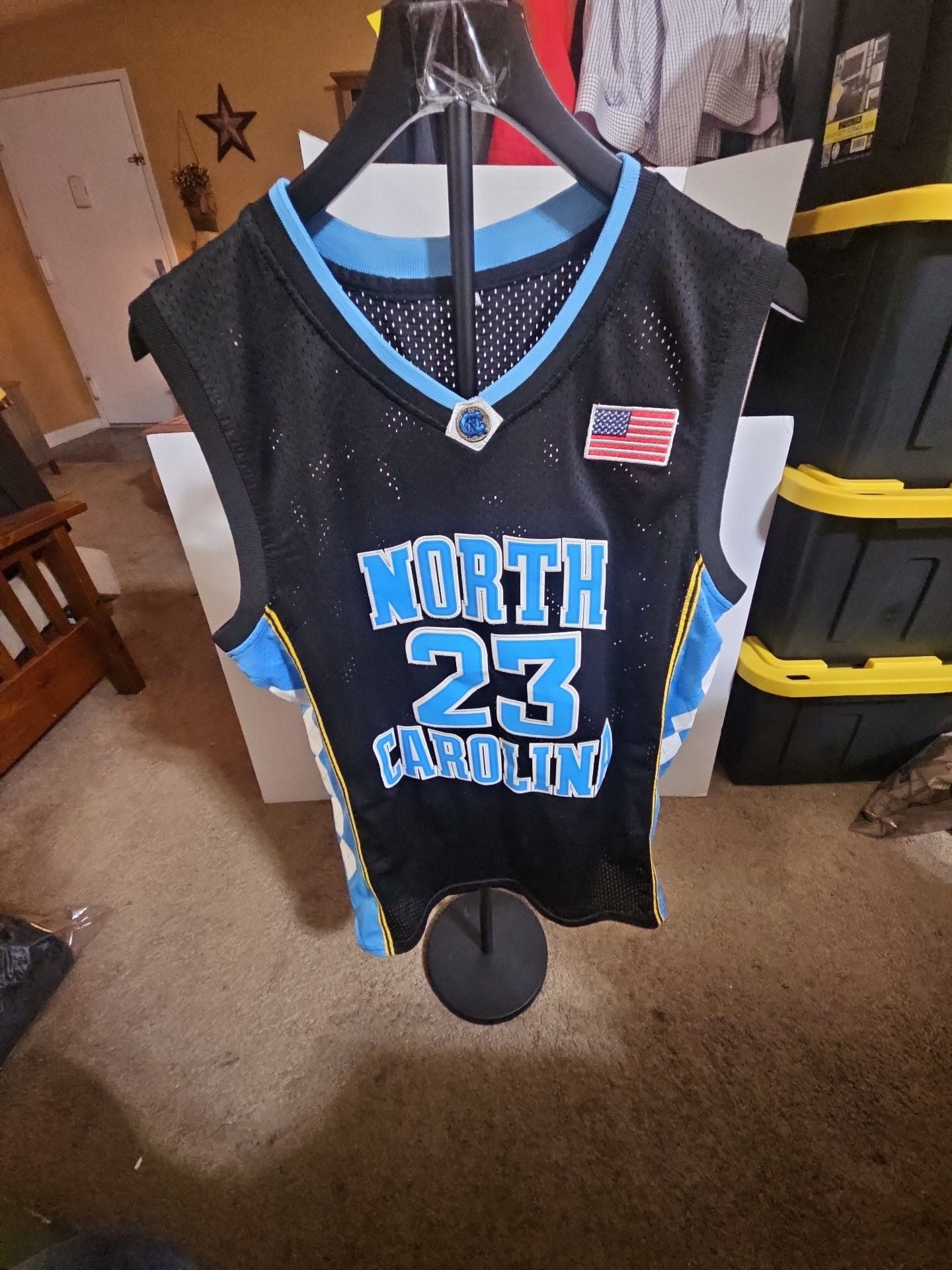 Nike UNC Tar Heels Jordan 23 Basketball Jersey Size M Black 2