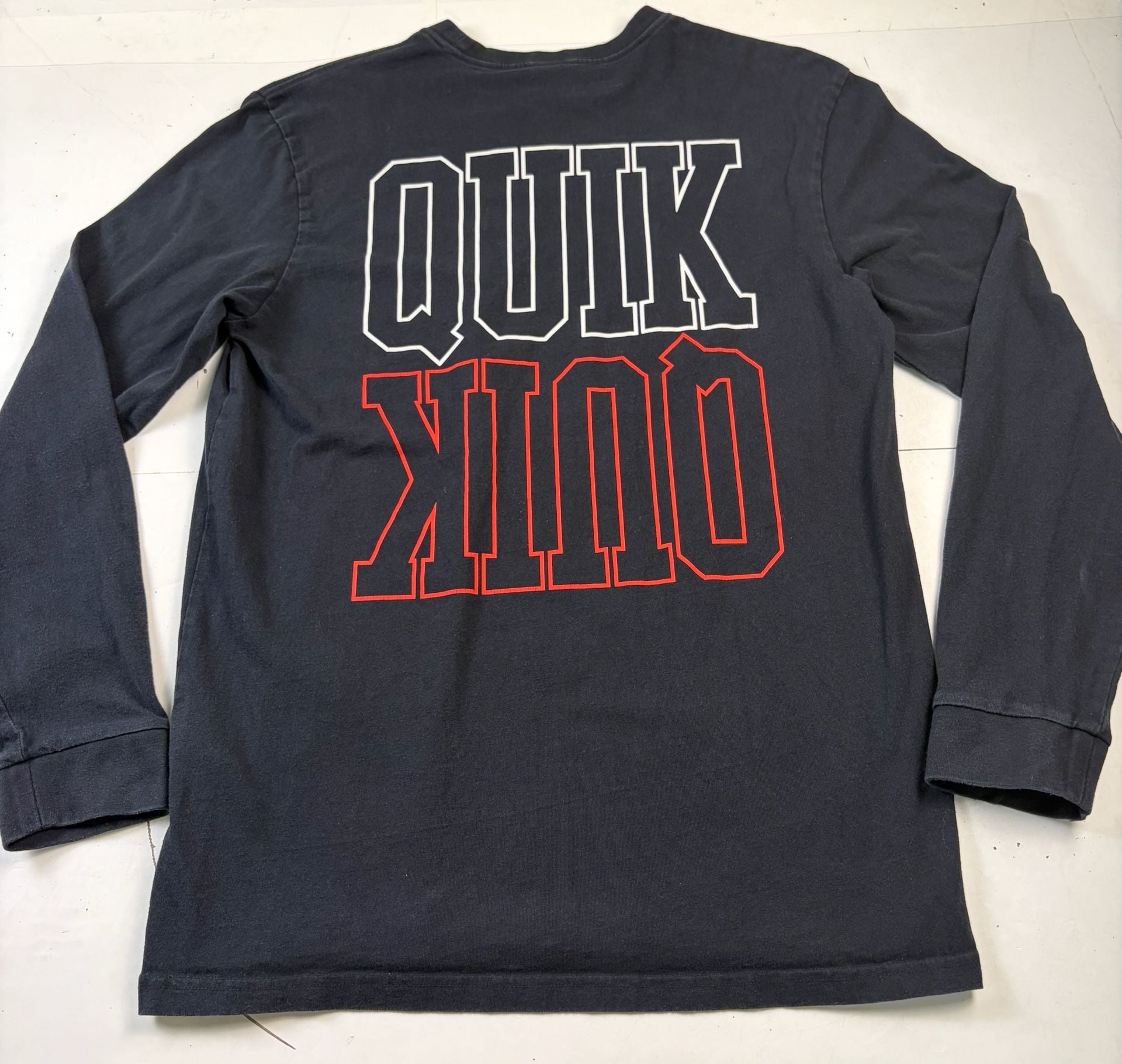 Quiksilver Griffin Colapinto Long Sleeve Shirt Black Size L (OF) 14