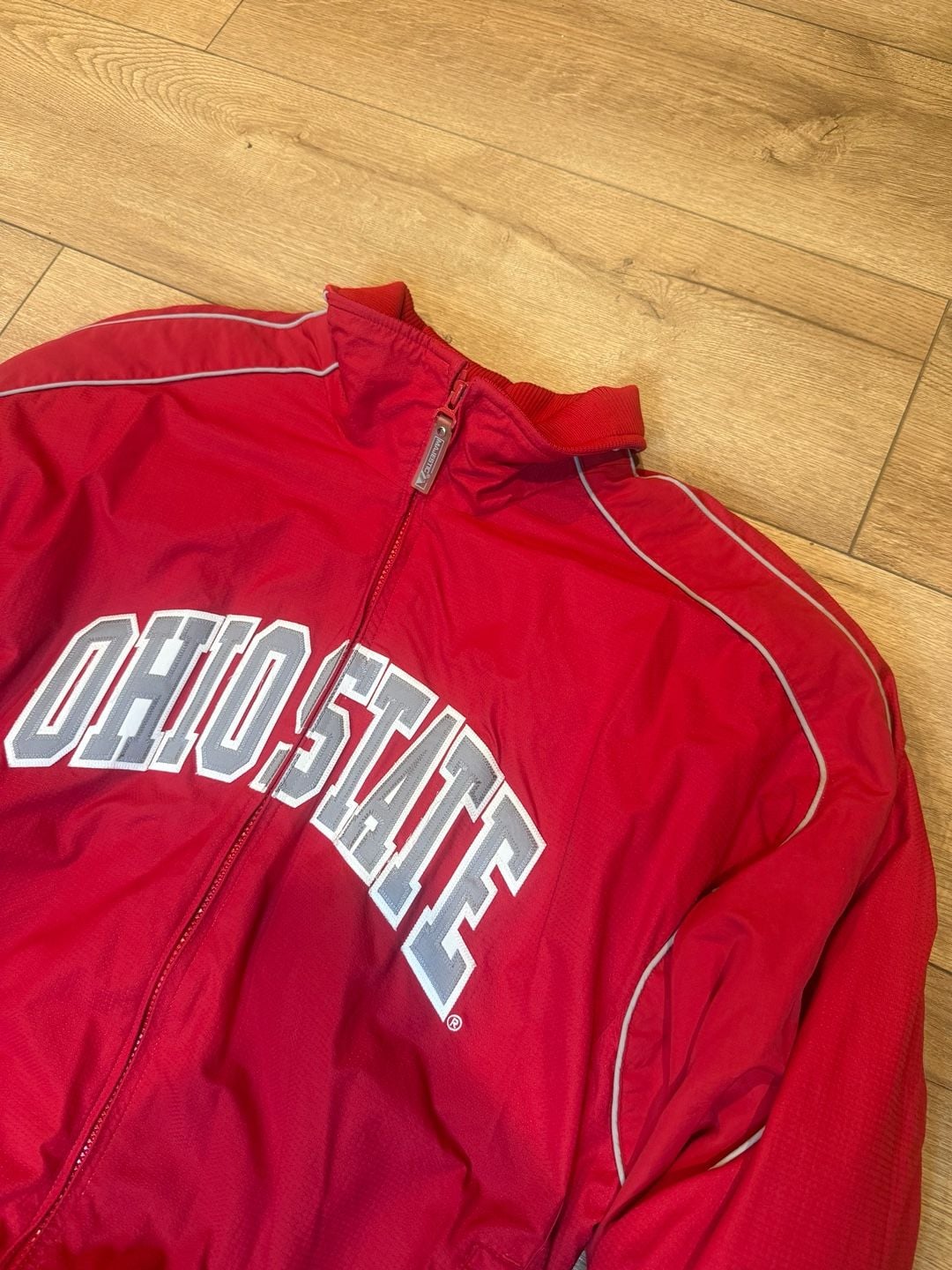 Majestic Ohio State Buckeyes Full Zip Jacket Size M Red 2