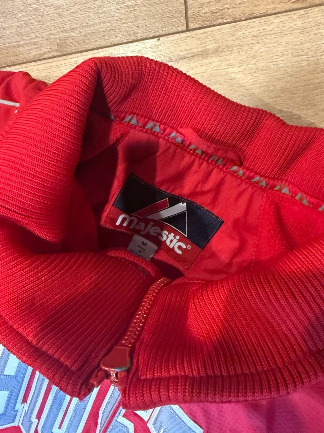 Majestic Ohio State Buckeyes Full Zip Jacket Size M Red 6
