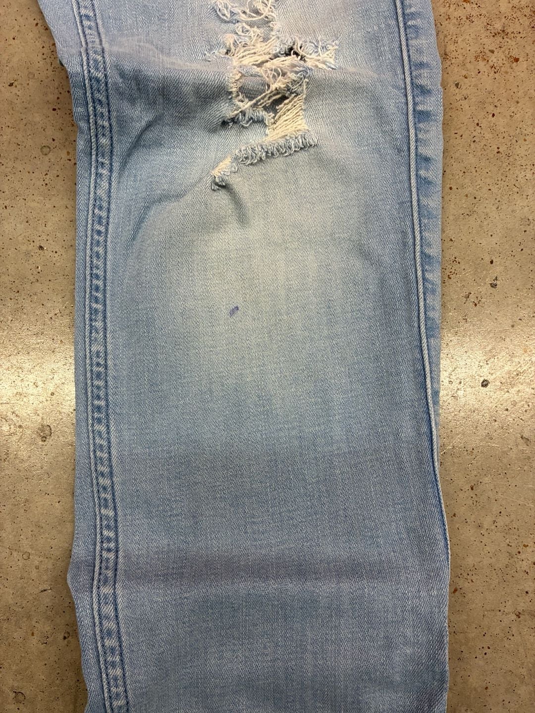 Hollister Skinny Jeans 29x32 Distressed Light Wash Advanced Stretch 4
