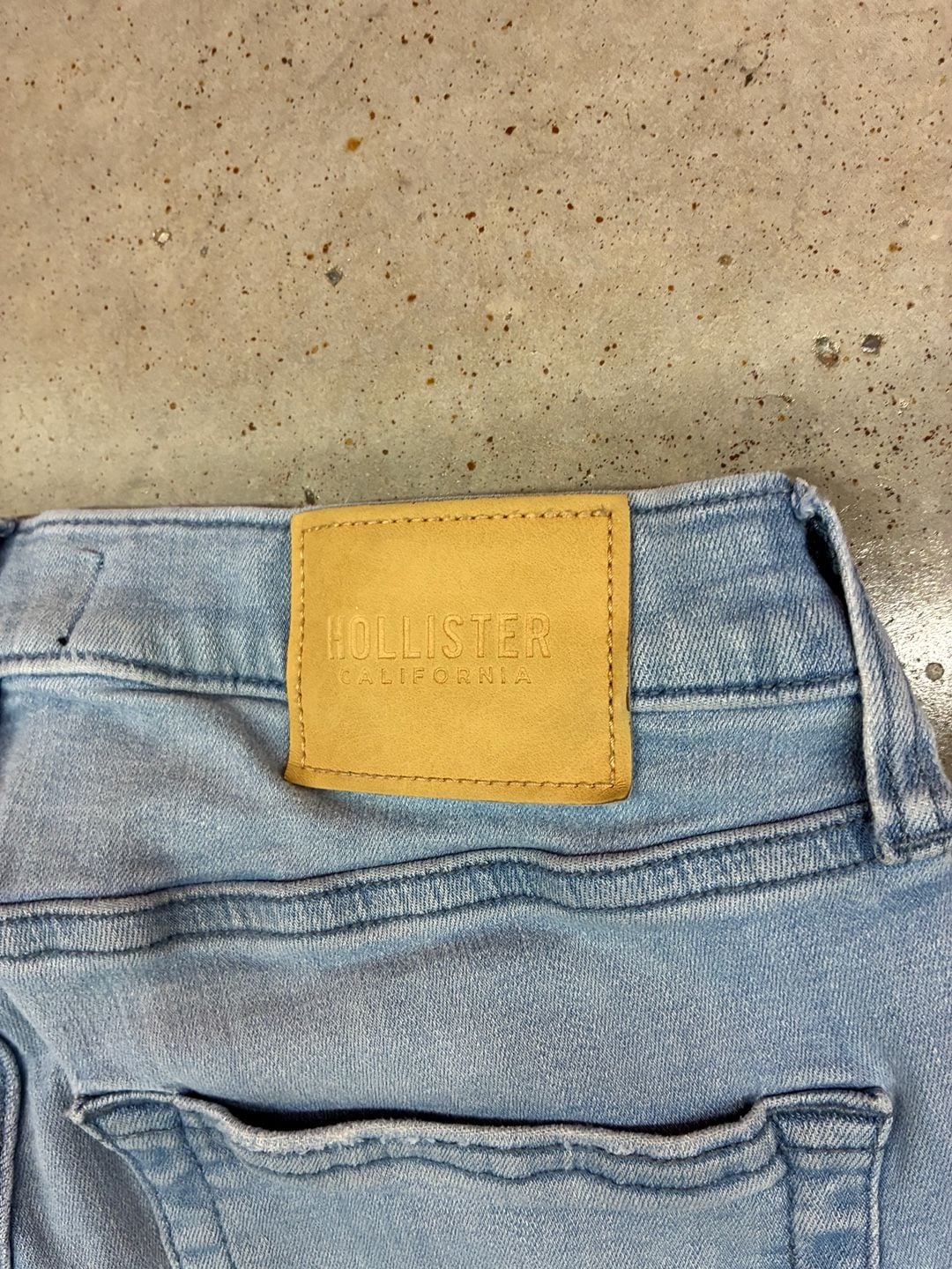 Hollister Skinny Jeans 29x32 Distressed Light Wash Advanced Stretch 9