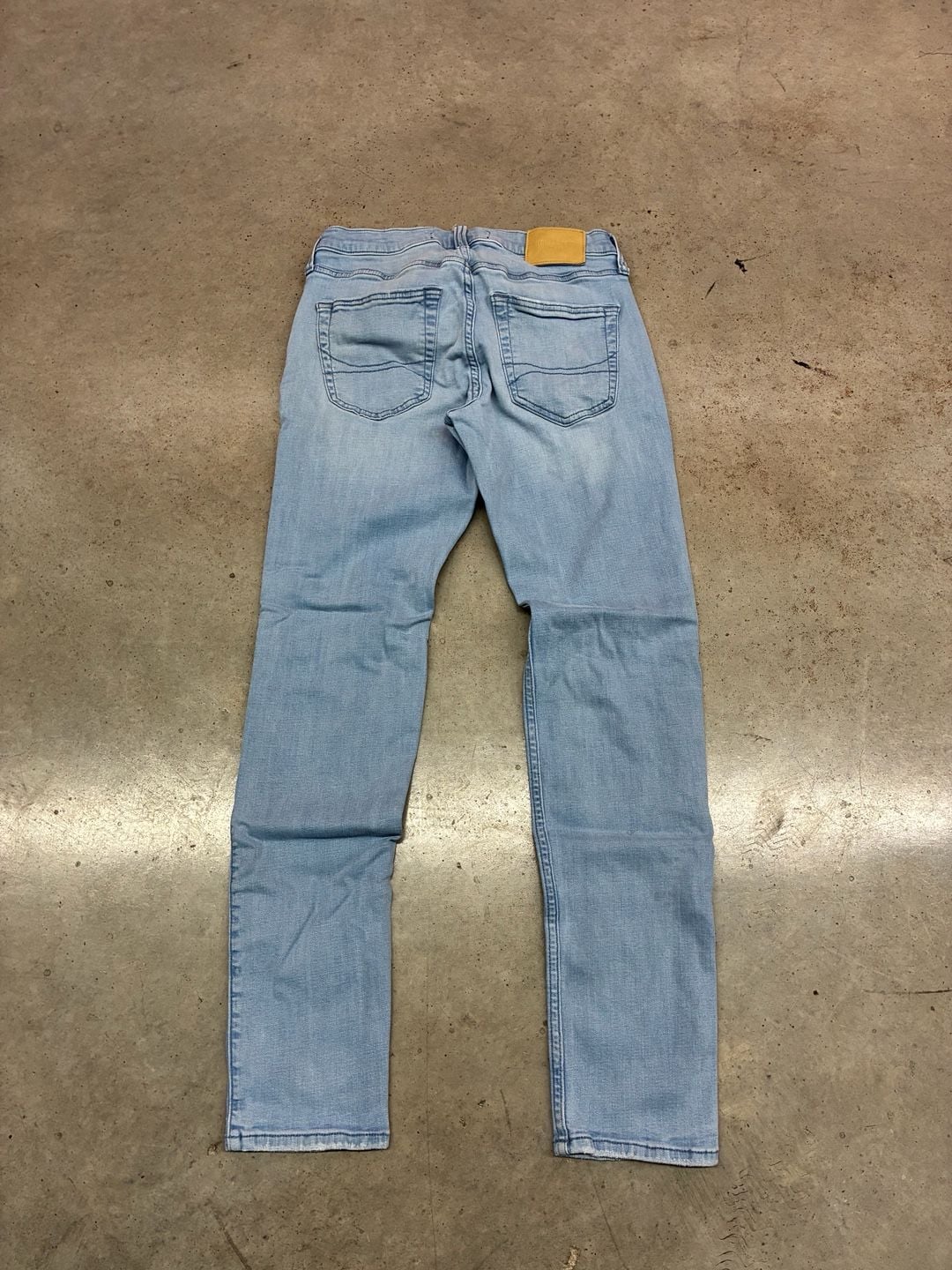 Hollister Skinny Jeans 29x32 Distressed Light Wash Advanced Stretch 10