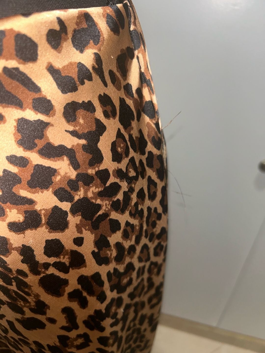 Leopard Print Satin Skirt and shirt 4