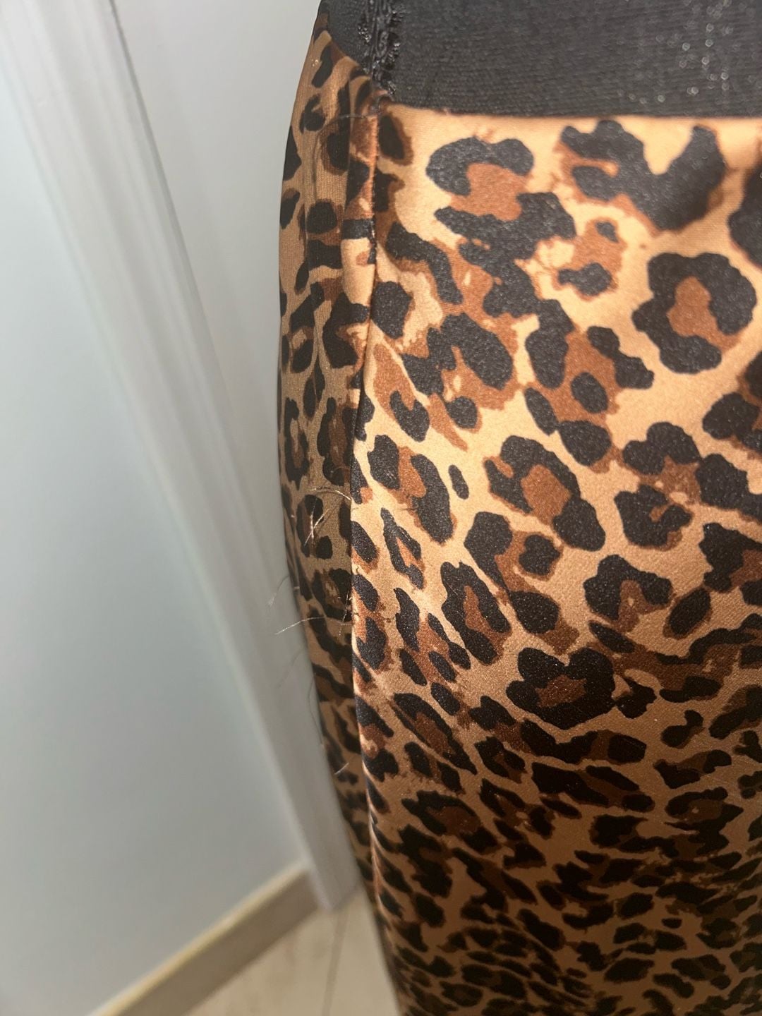 Leopard Print Satin Skirt and shirt 5