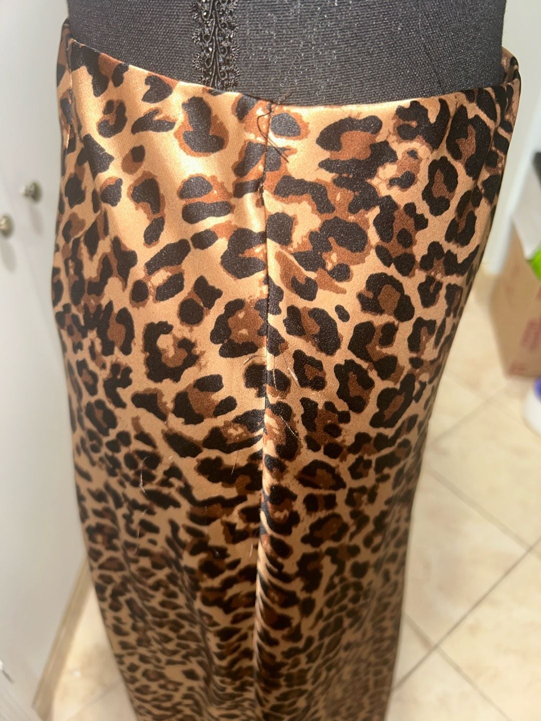 Leopard Print Satin Skirt and shirt 6