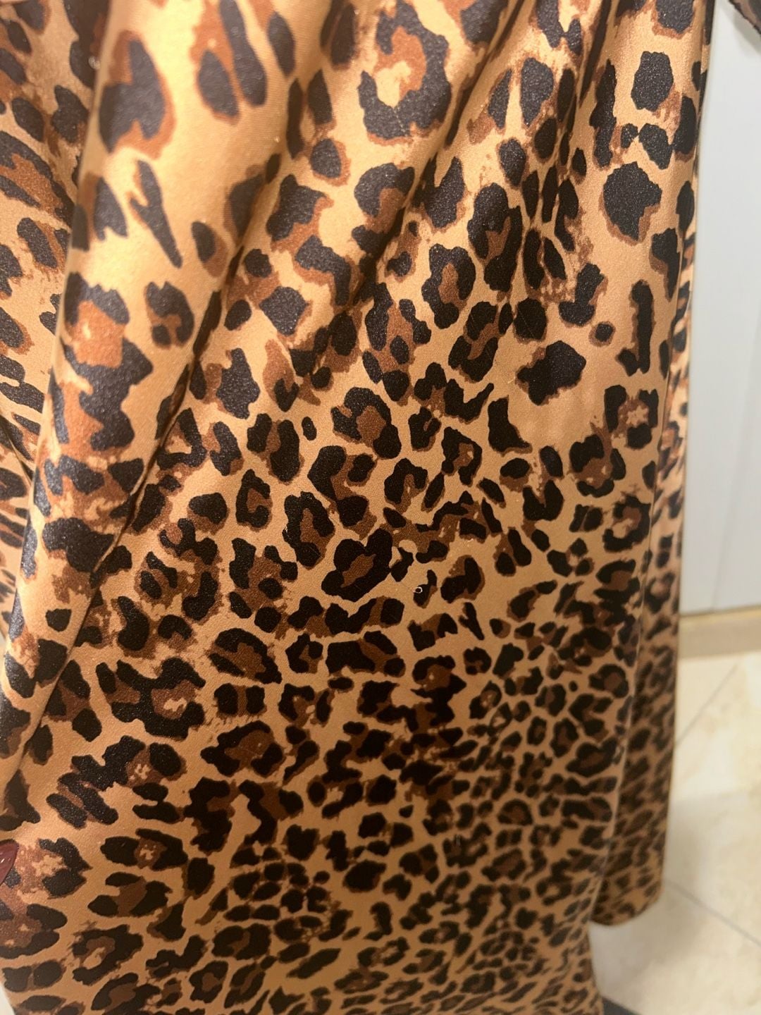 Leopard Print Satin Skirt and shirt 8