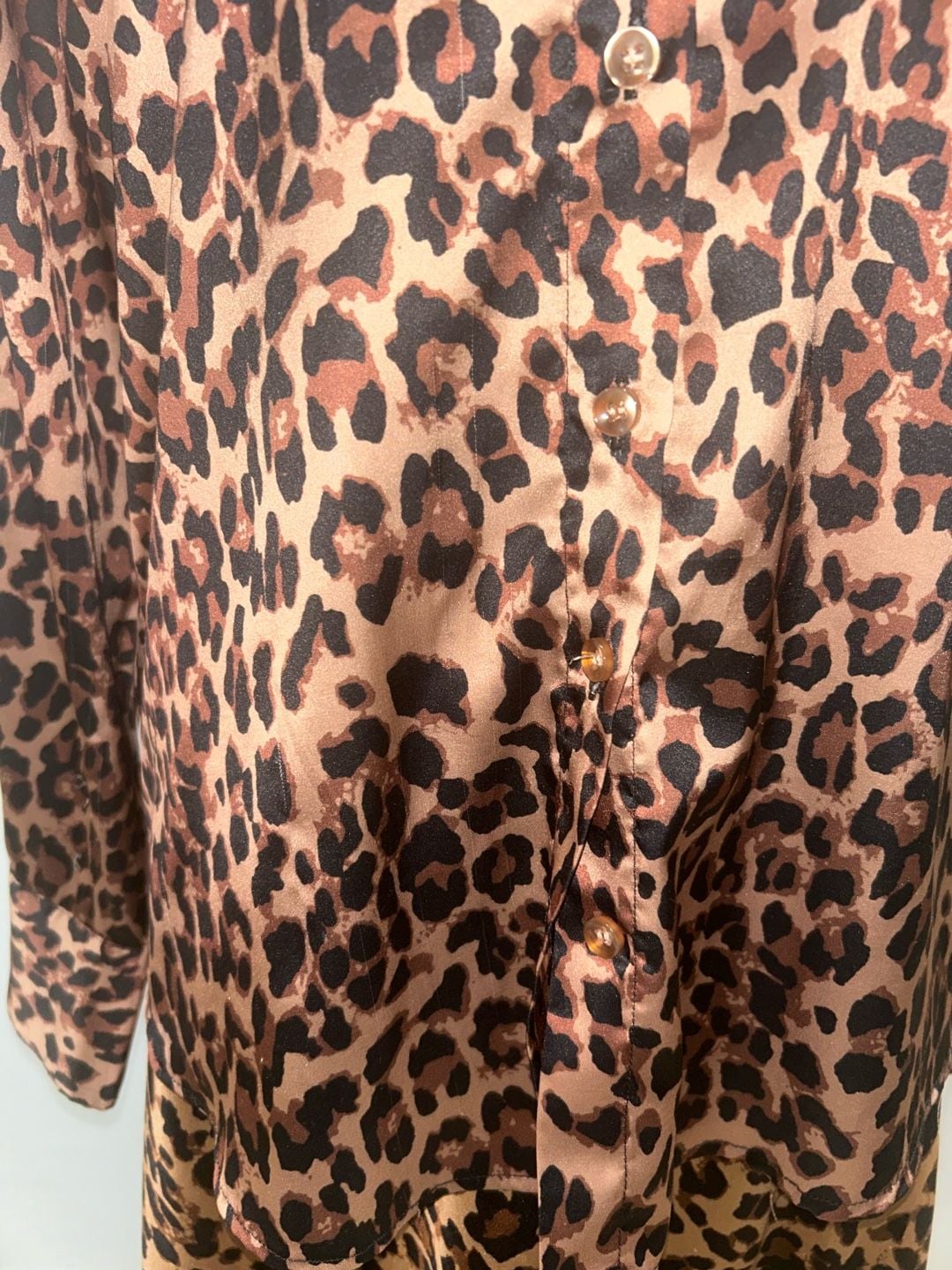 Leopard Print Satin Skirt and shirt 9