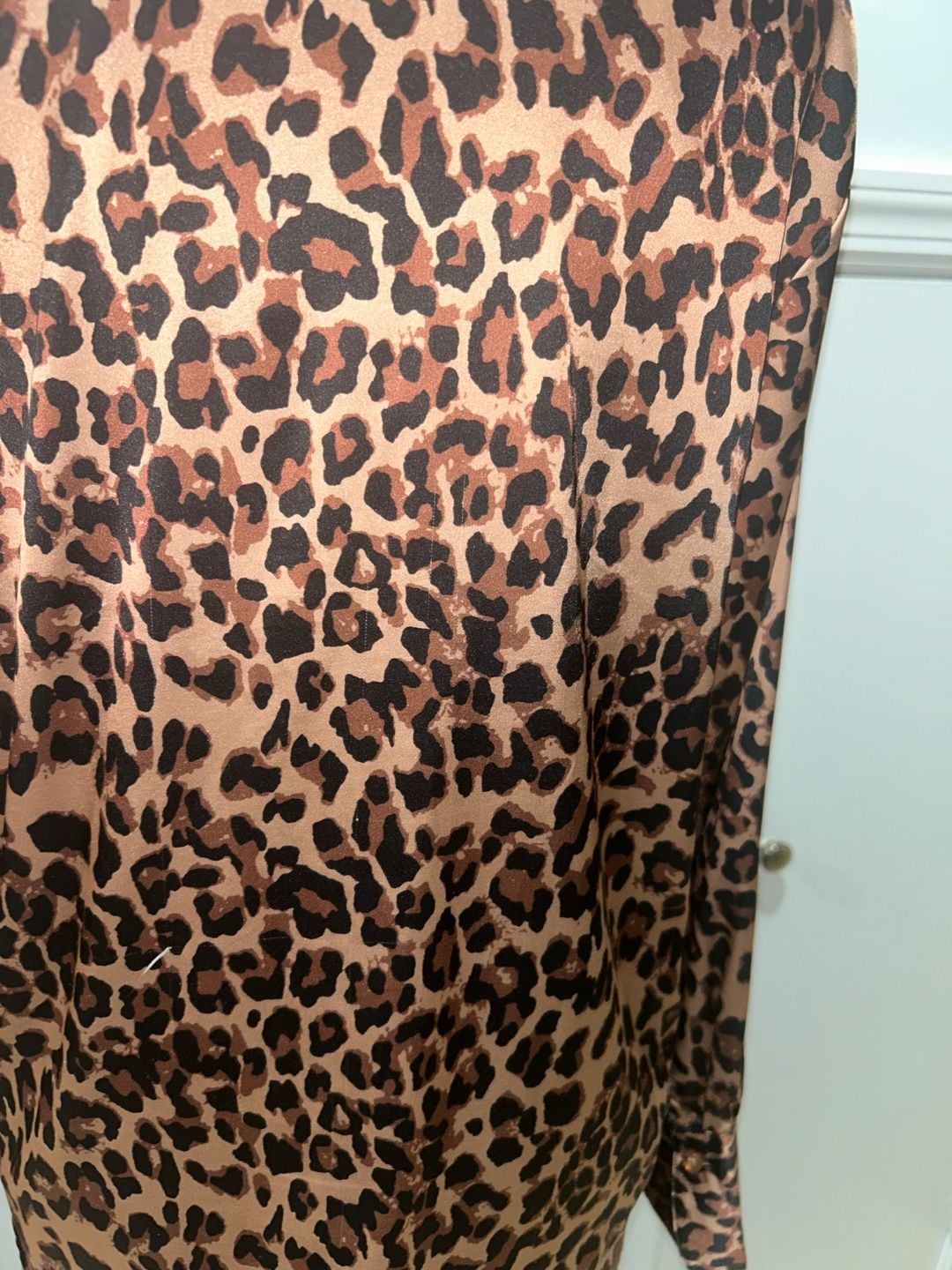 Leopard Print Satin Skirt and shirt 13