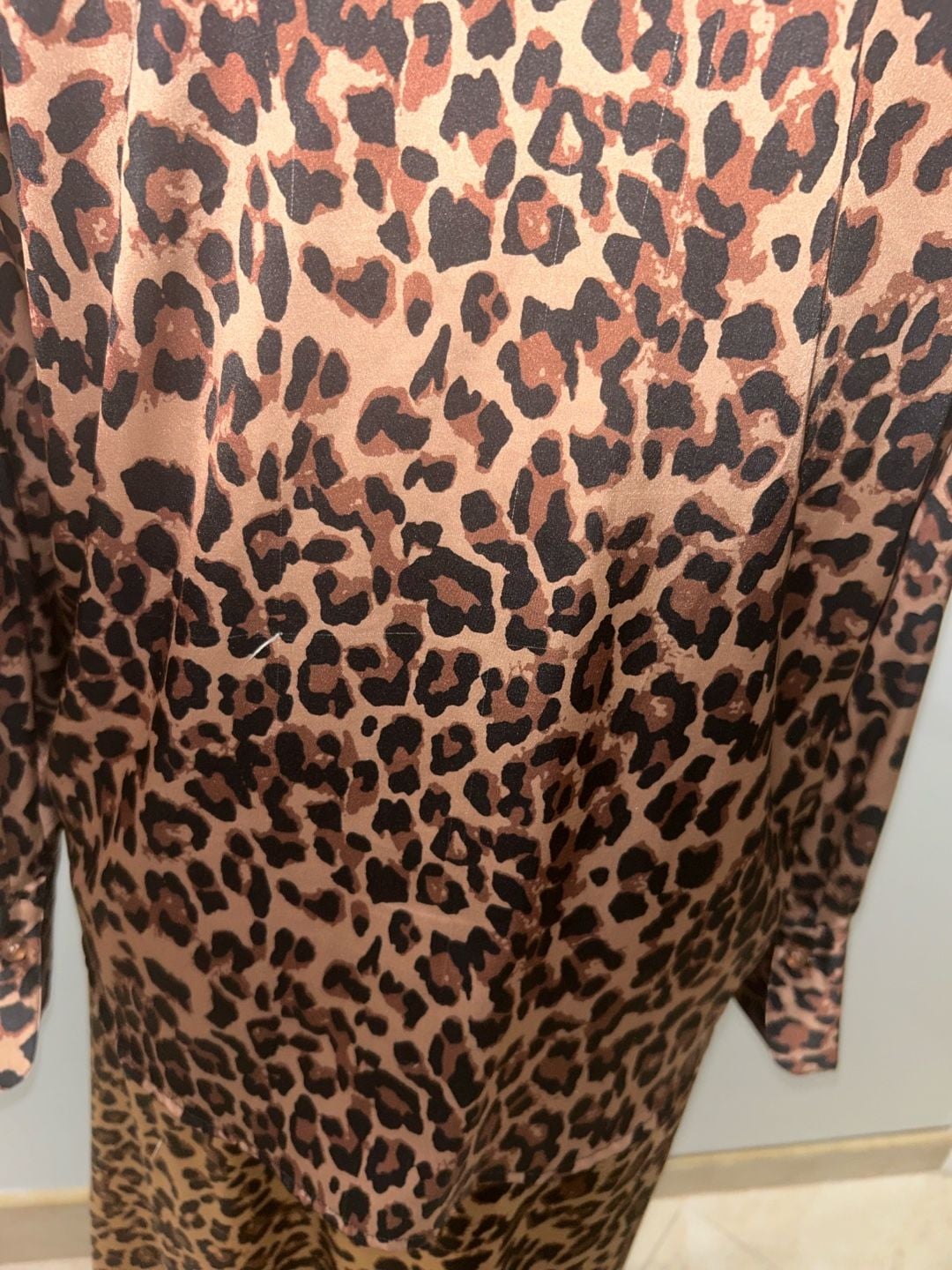 Leopard Print Satin Skirt and shirt 14
