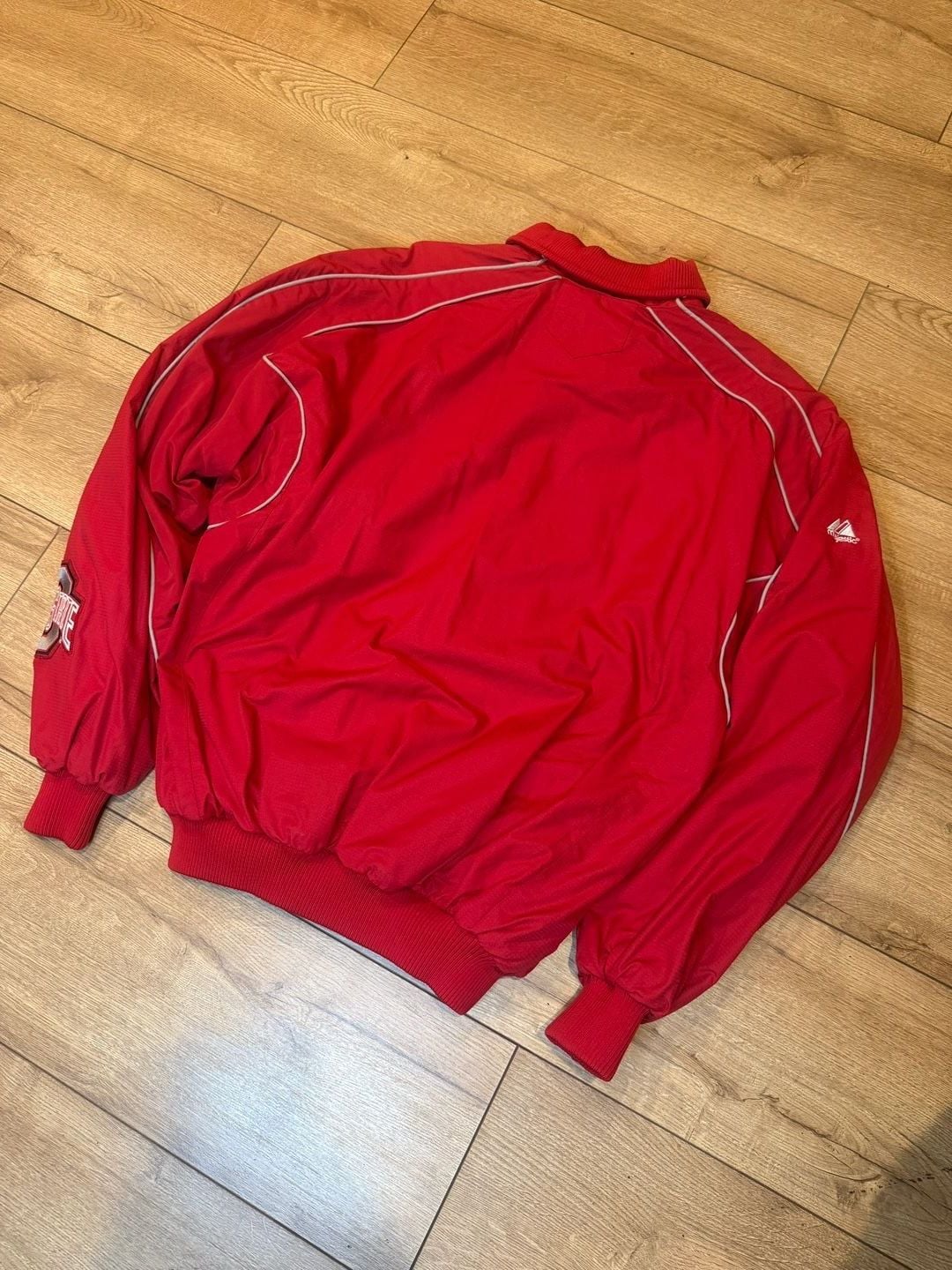 Majestic Ohio State Buckeyes Full Zip Jacket Size M Red 5