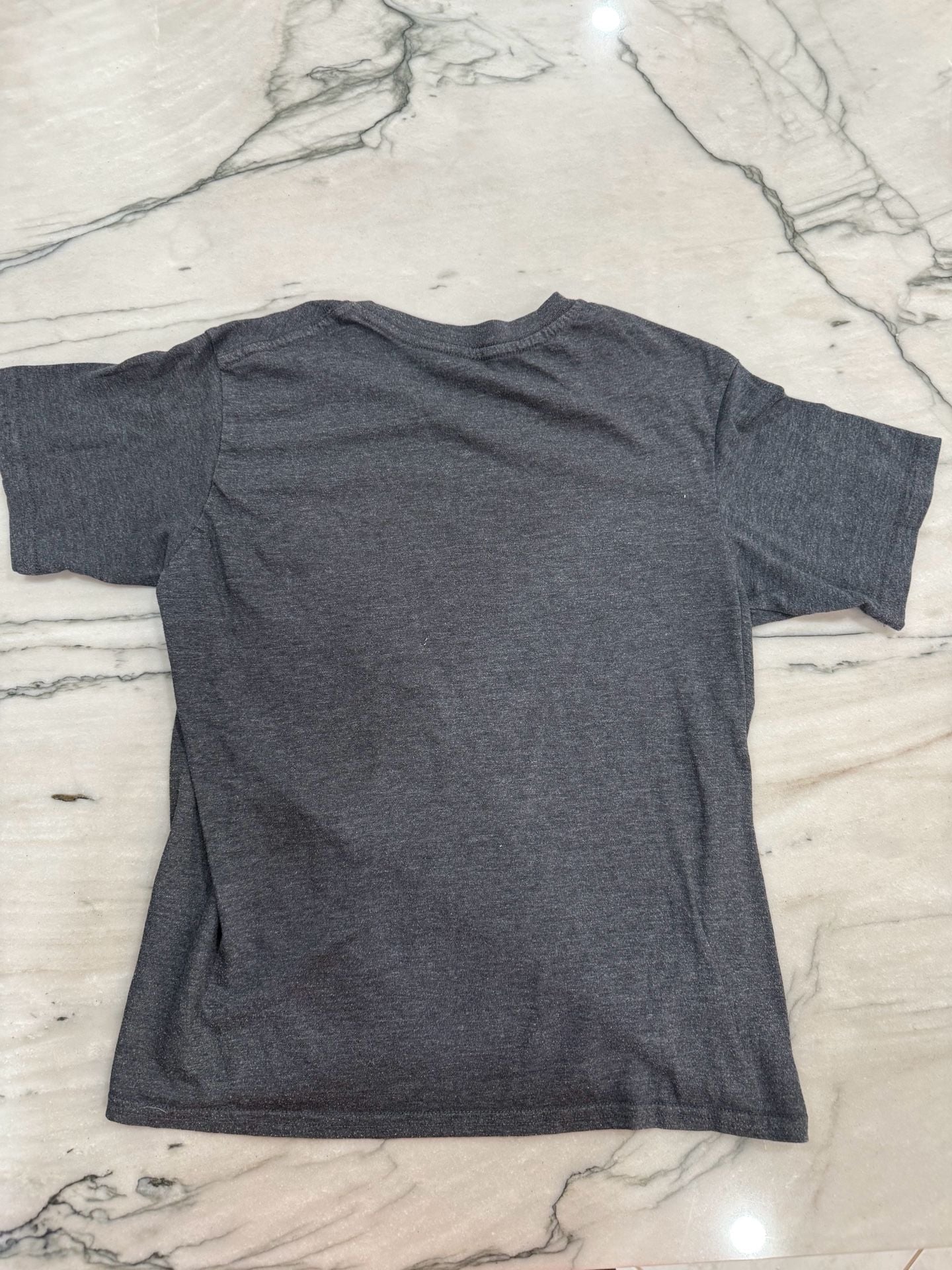 Nirvana Smiley Graphic Band T-Shirt Gray Short Sleeve 3