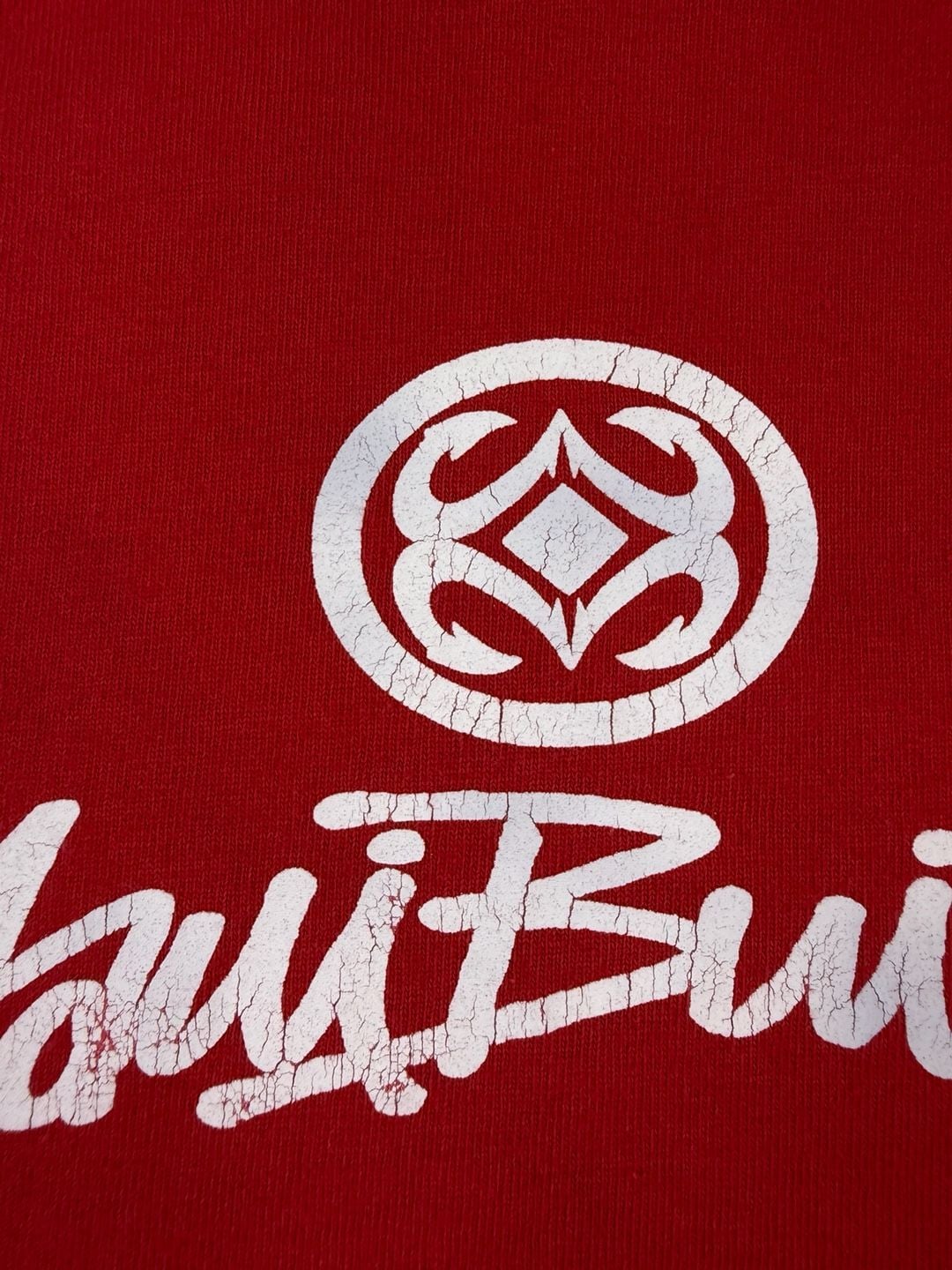 Maui Built Long Sleeve Shirt Red Graphic Logo Print Size XL (OF) *cracking 5