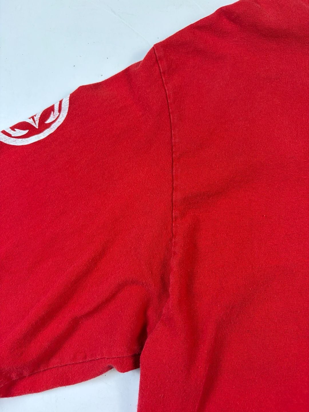Maui Built Long Sleeve Shirt Red Graphic Logo Print Size XL (OF) *cracking 6