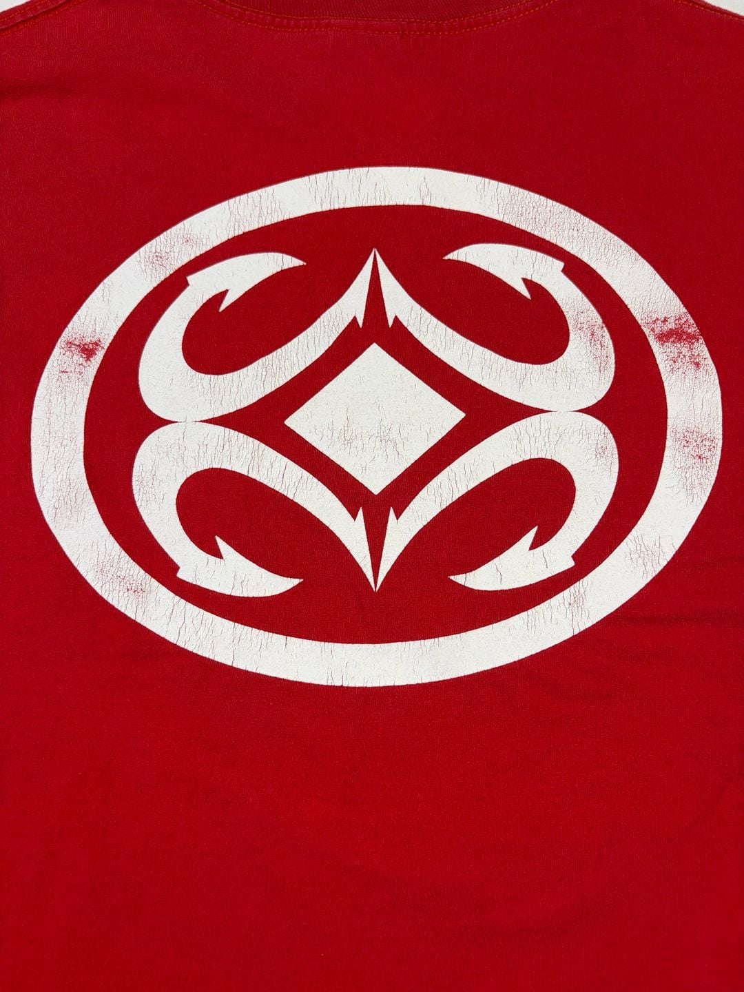 Maui Built Long Sleeve Shirt Red Graphic Logo Print Size XL (OF) *cracking 17